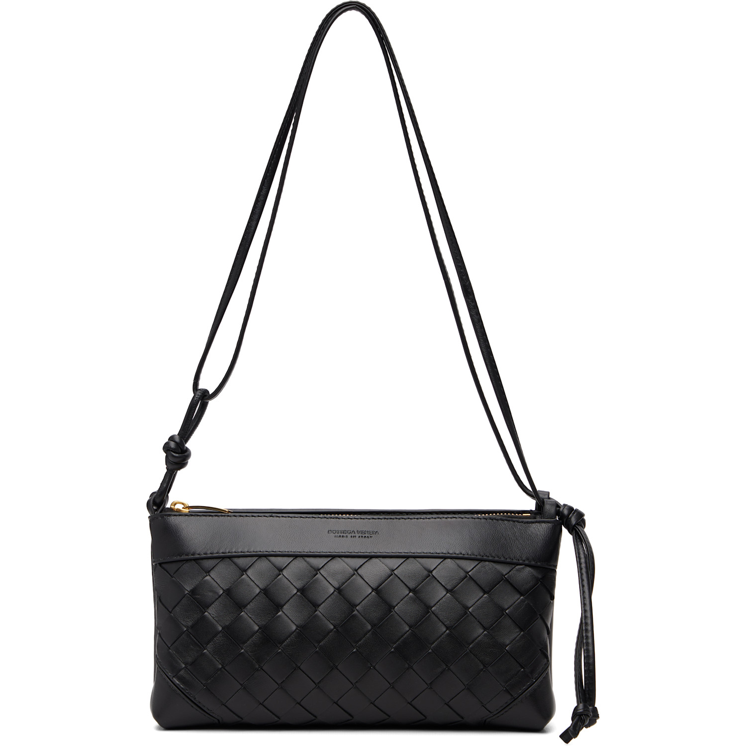 Bottega Veneta Black Andiamo Double Pouch Bag