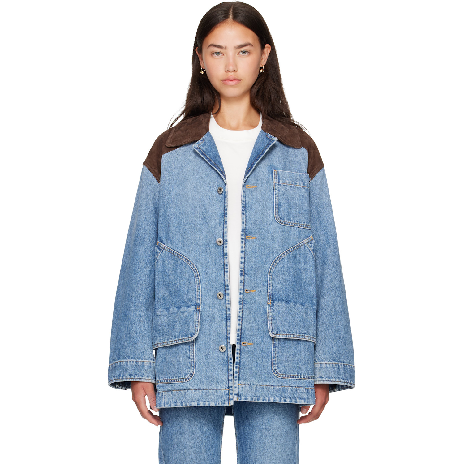 Bottega Veneta Blue Vintage Indigo Denim Jacket