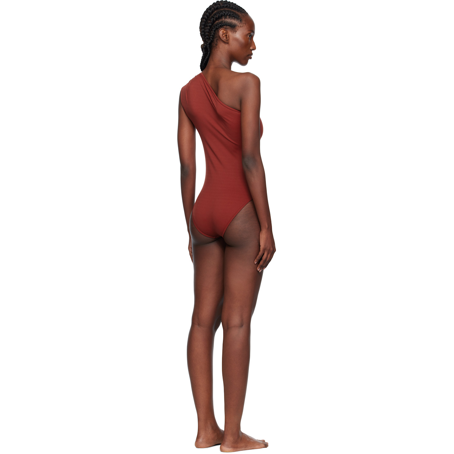  Bottega Veneta Red Stretch Nylon Swimsuit 