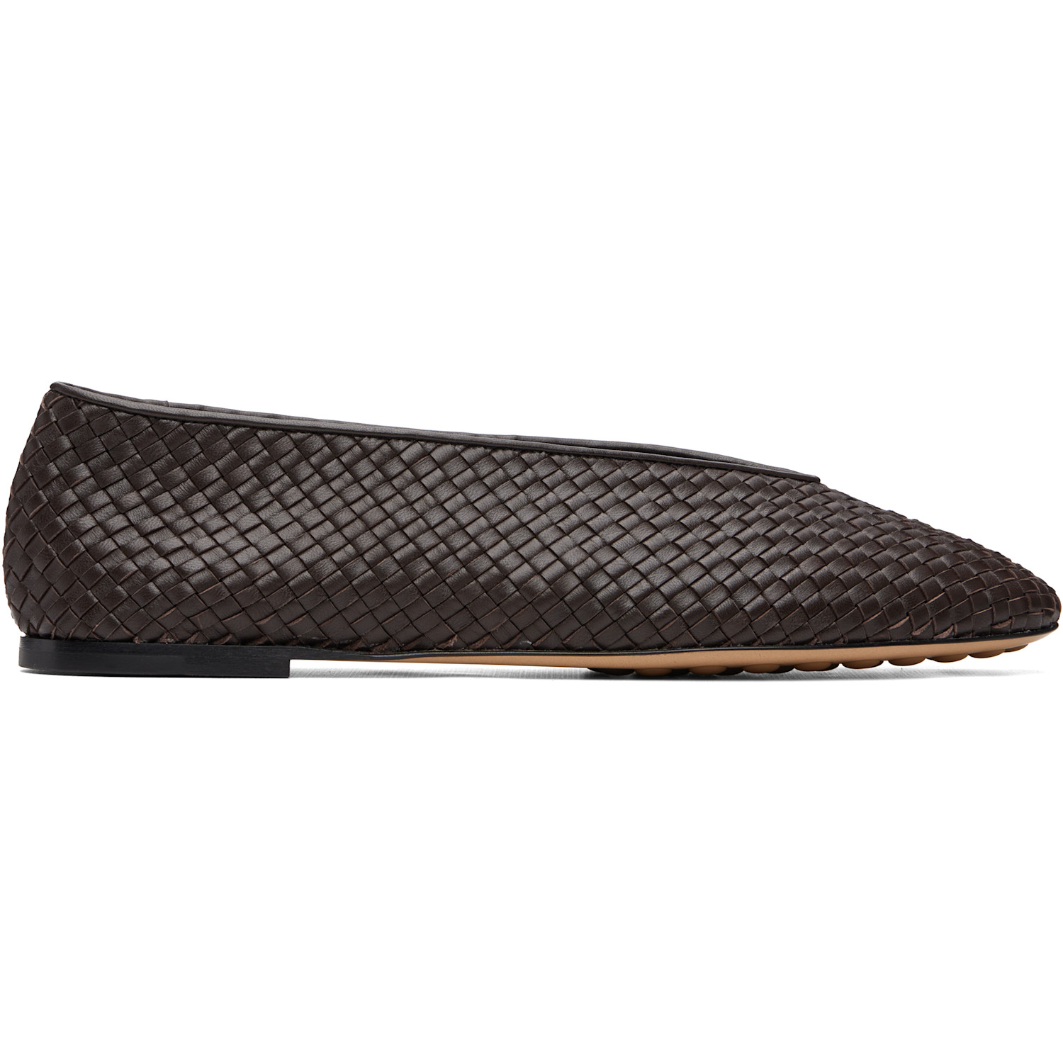Bottega Veneta Brown Rosa Ballerina Flats