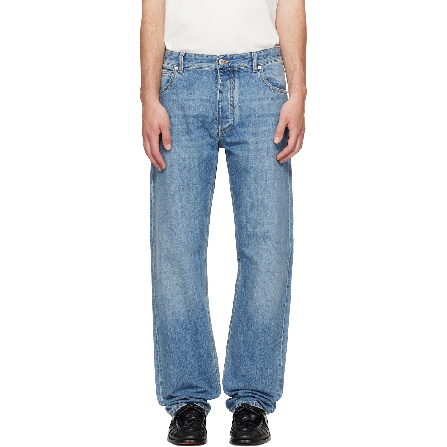 Bottega Veneta Blue Faded Jeans