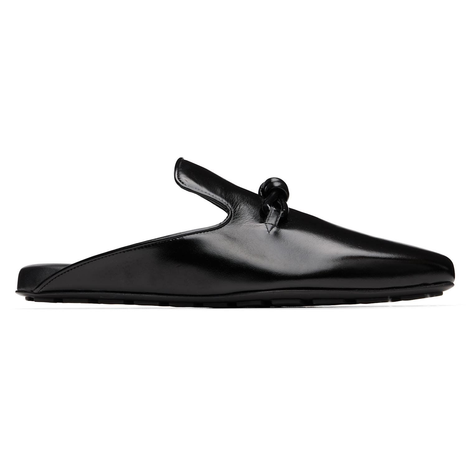 Bottega Veneta Black Roma Slip-on Loafers