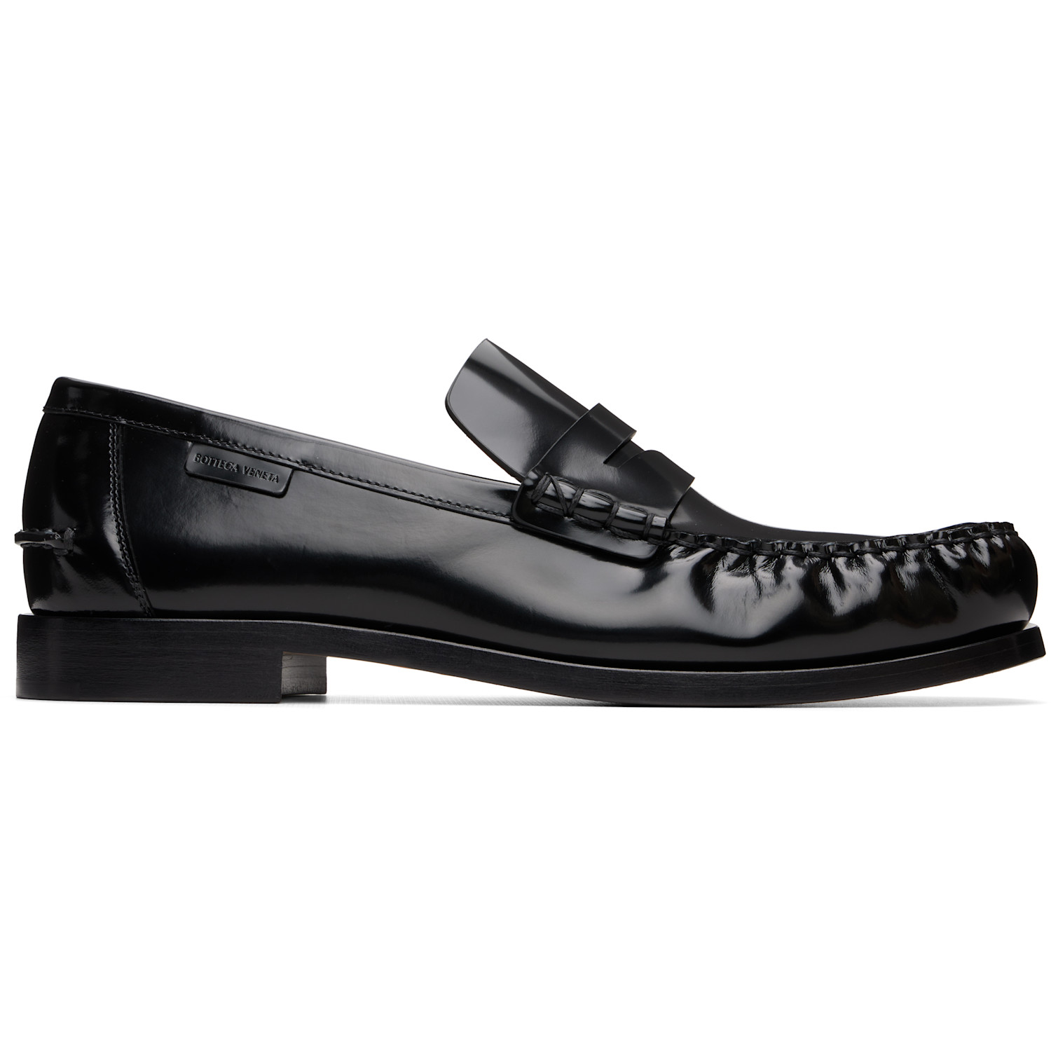 Bottega Veneta Black Truman Loafers
