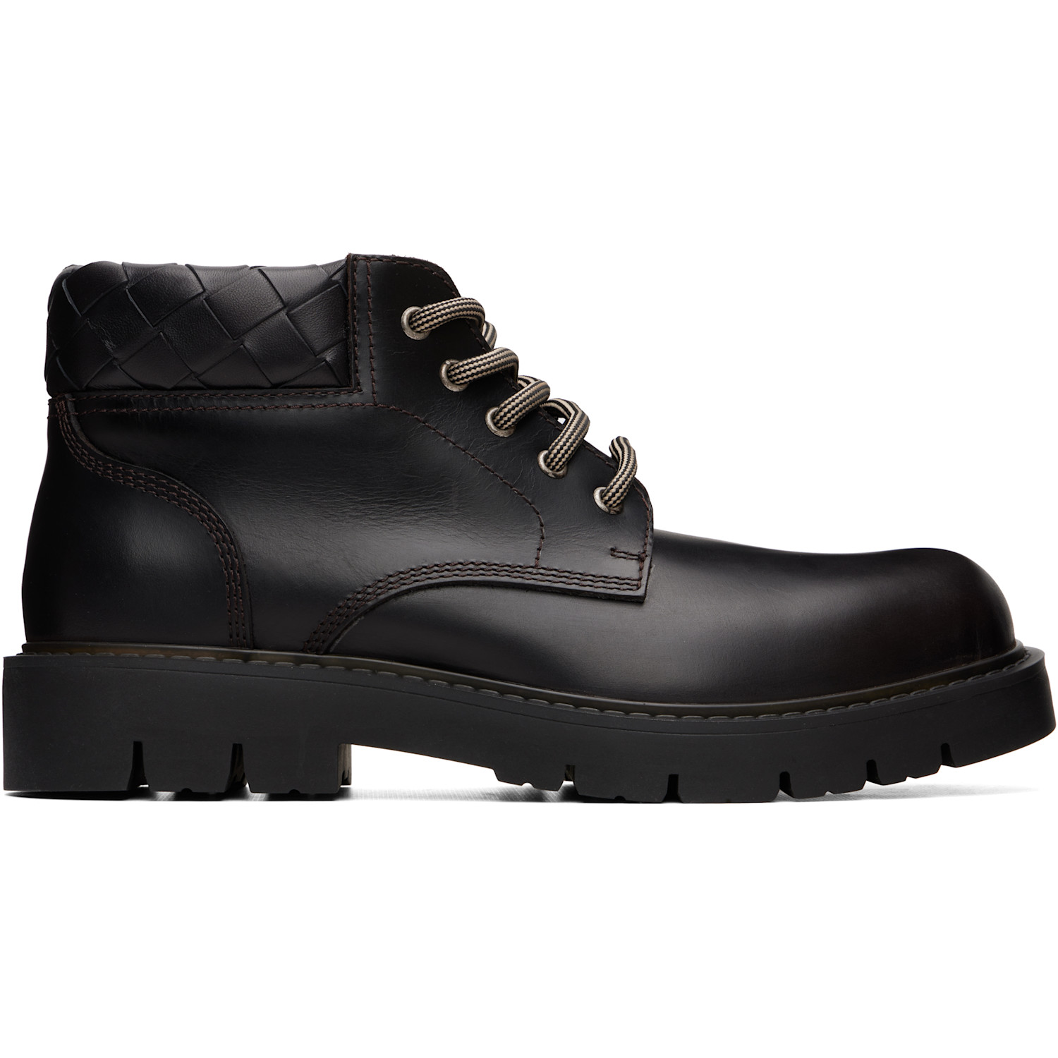 Bottega Veneta Brown Haddock Cropped Boots