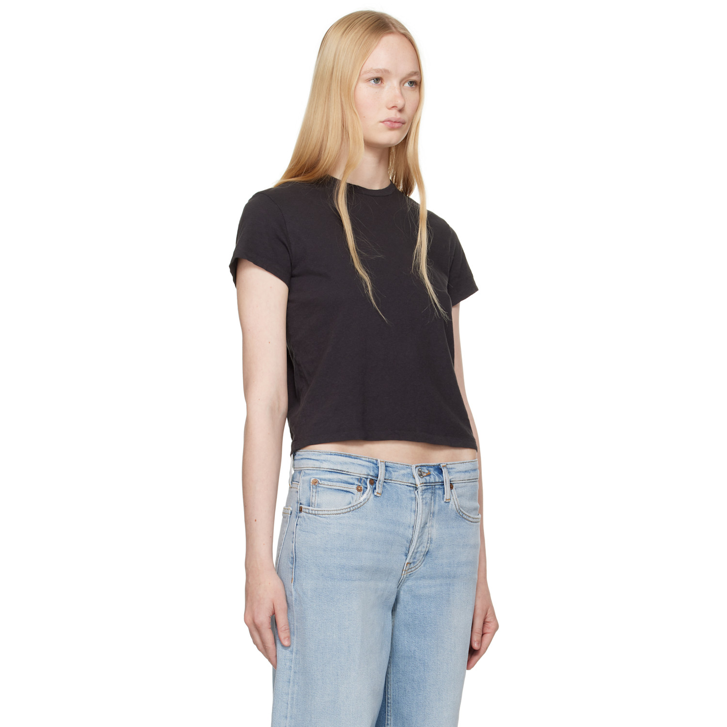  Re/done Black Hanes Edition Classic T-shirt 