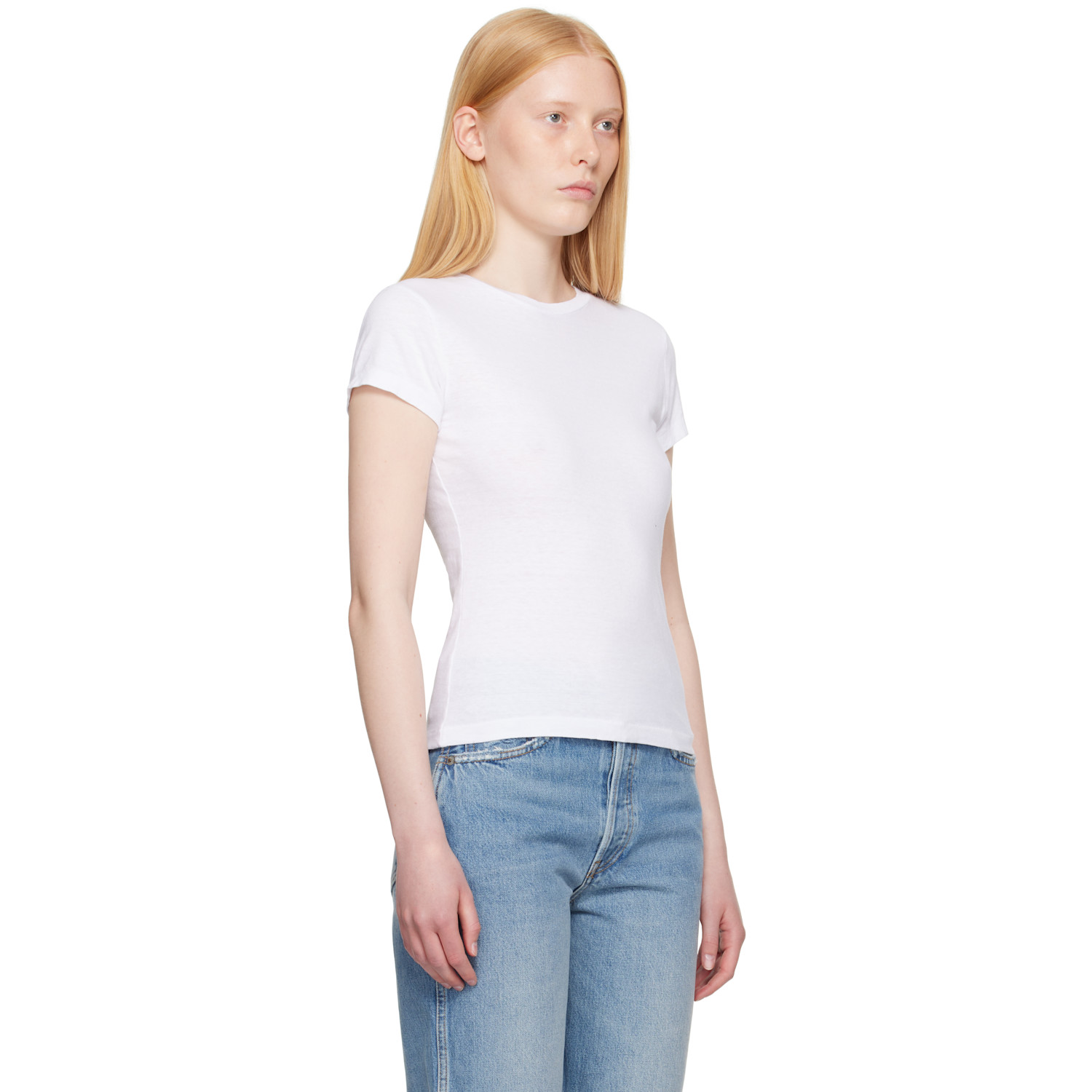  Re/done White Hanes Edition 1960s Slim T-shirt 
