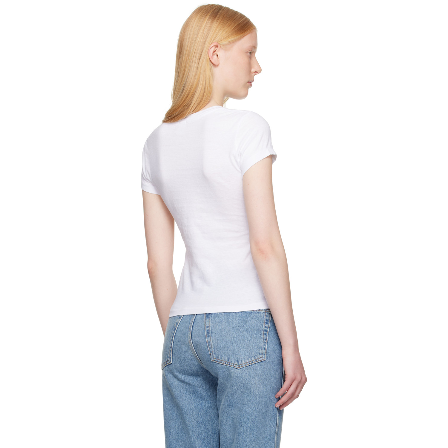  Re/done White Hanes Edition 1960s Slim T-shirt 