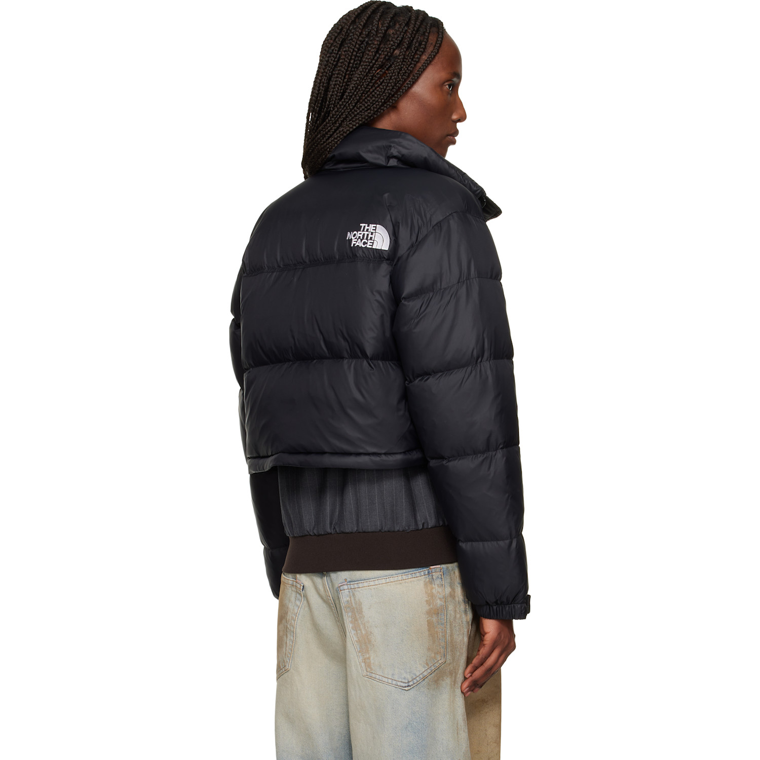  The North Face Black Nuptse Short Down Jacket 