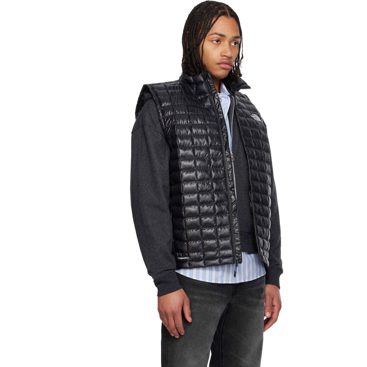  The North Face Black Thermoball Vest 