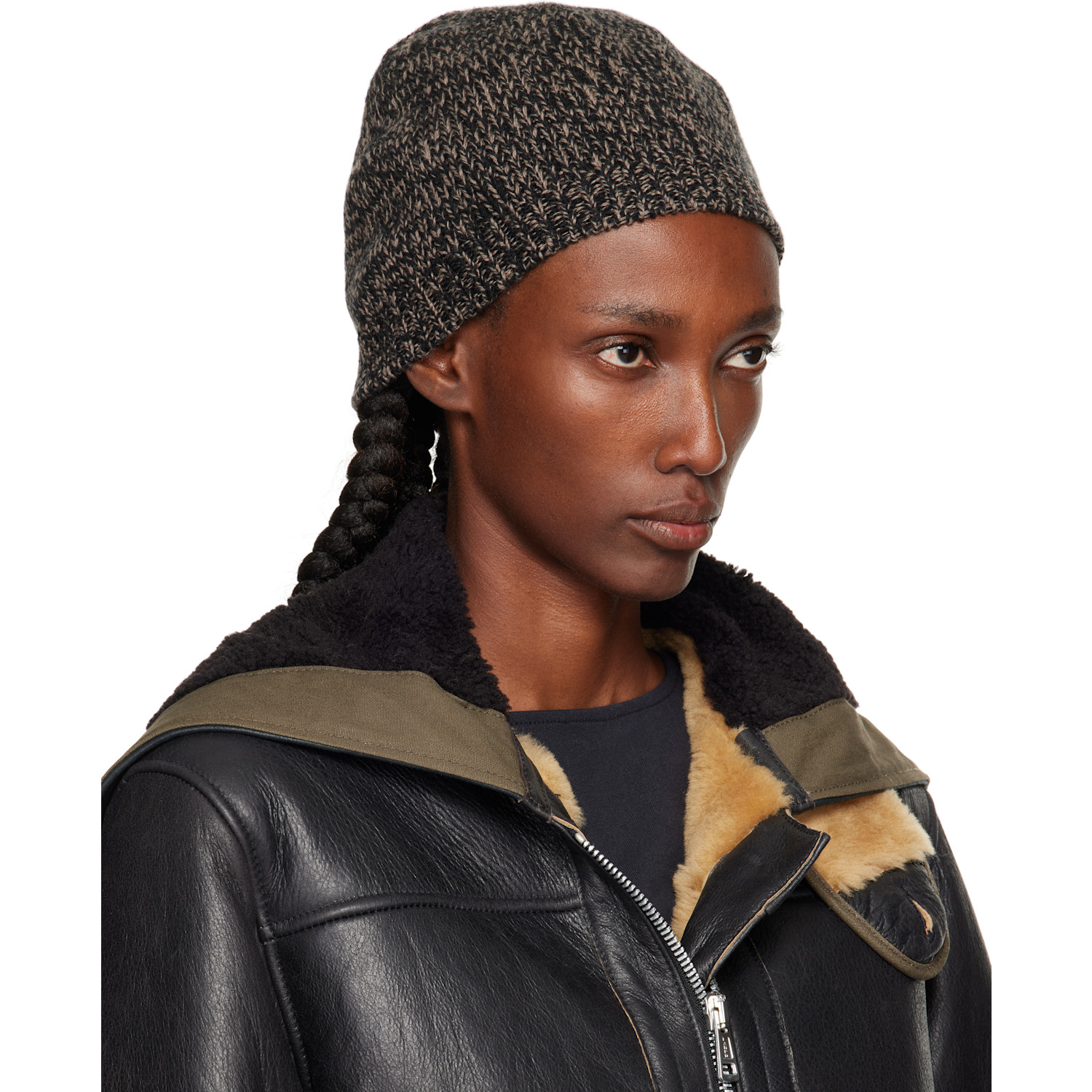  Our Legacy Black & Brown Classic Beanie 