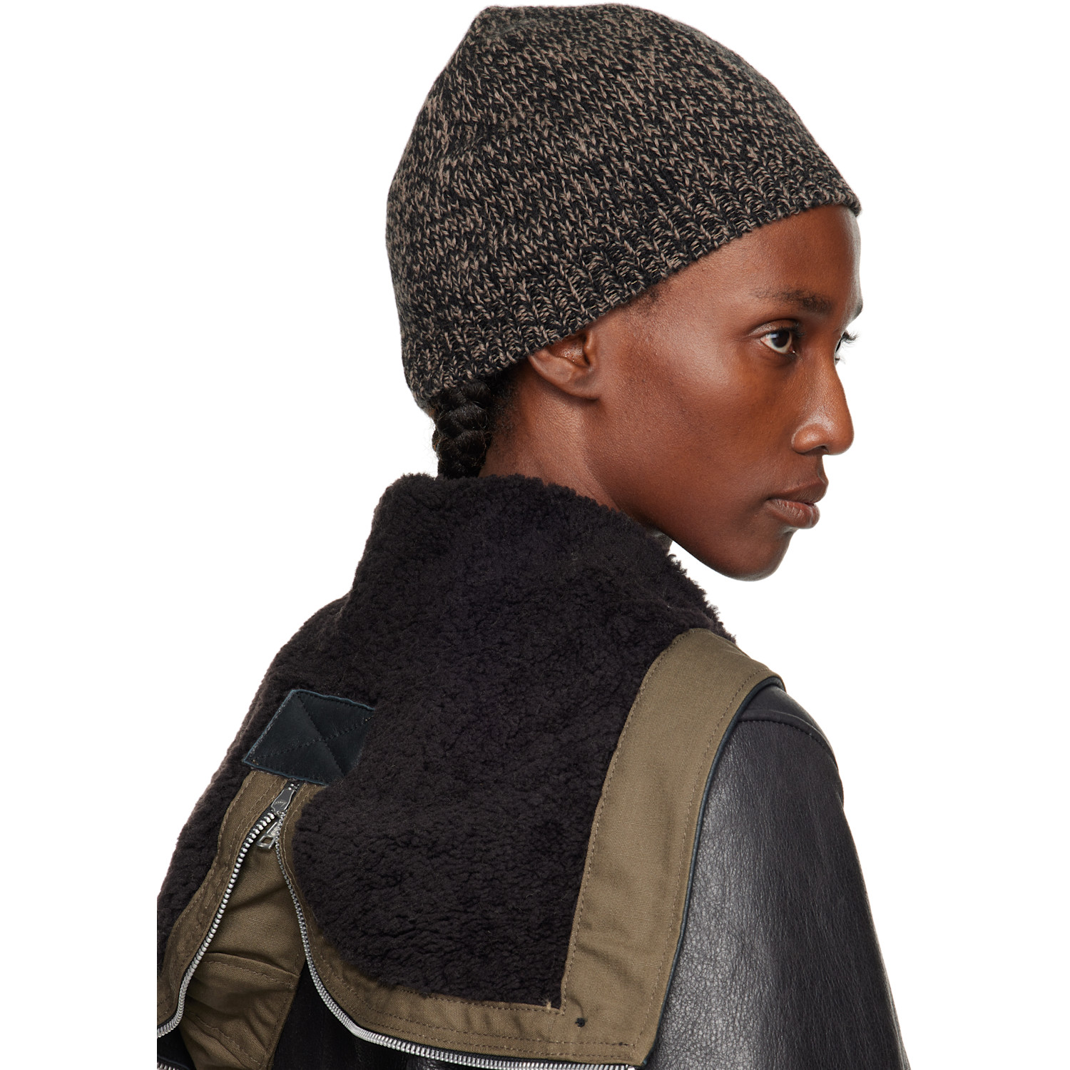  Our Legacy Black & Brown Classic Beanie 