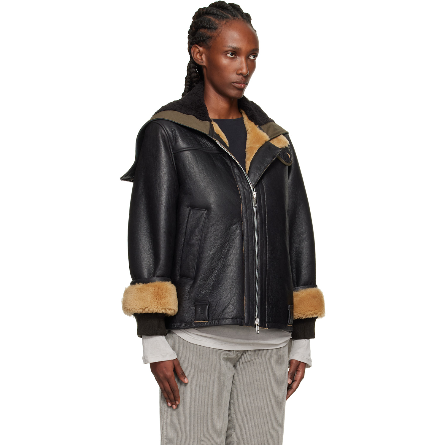  Our Legacy Black Blizzard Leather Jacket 