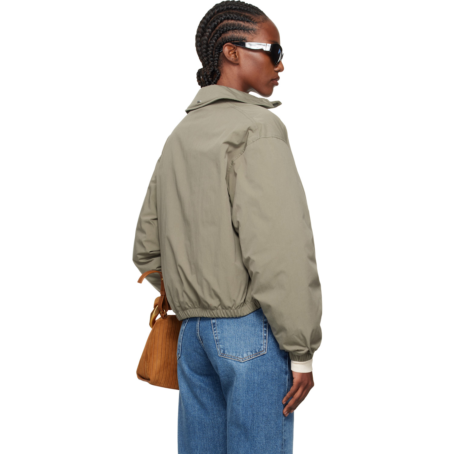  Our Legacy Khaki Cropped Avenue Puffa Jacket 