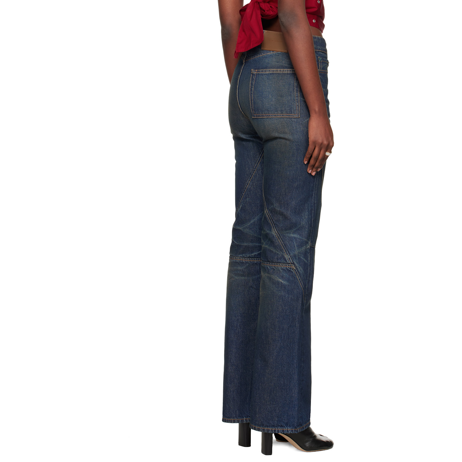  Our Legacy Navy Moto Cut Jeans 