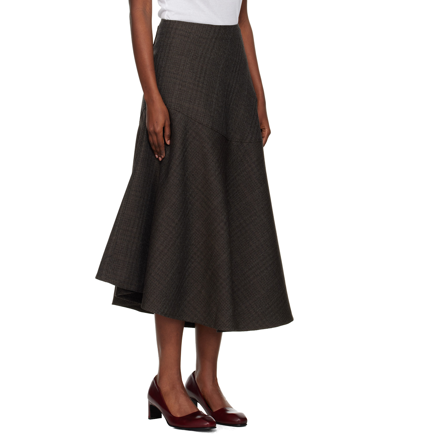  Our Legacy Brown Waltz Midi Skirt 