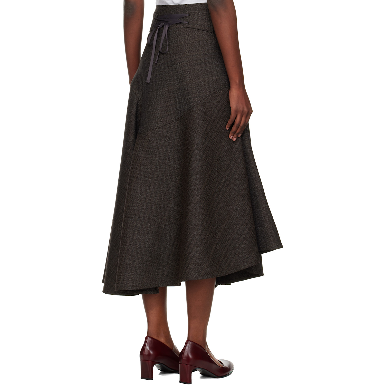  Our Legacy Brown Waltz Midi Skirt 