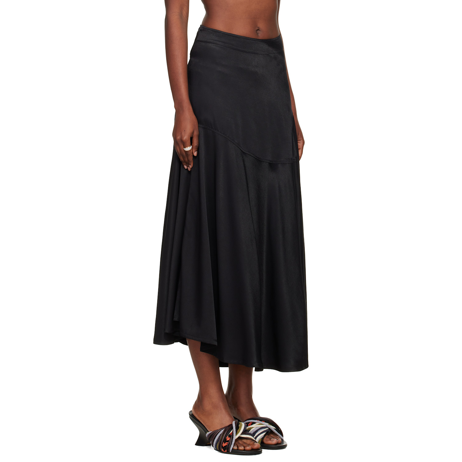  Our Legacy Black Waltz Midi Skirt 