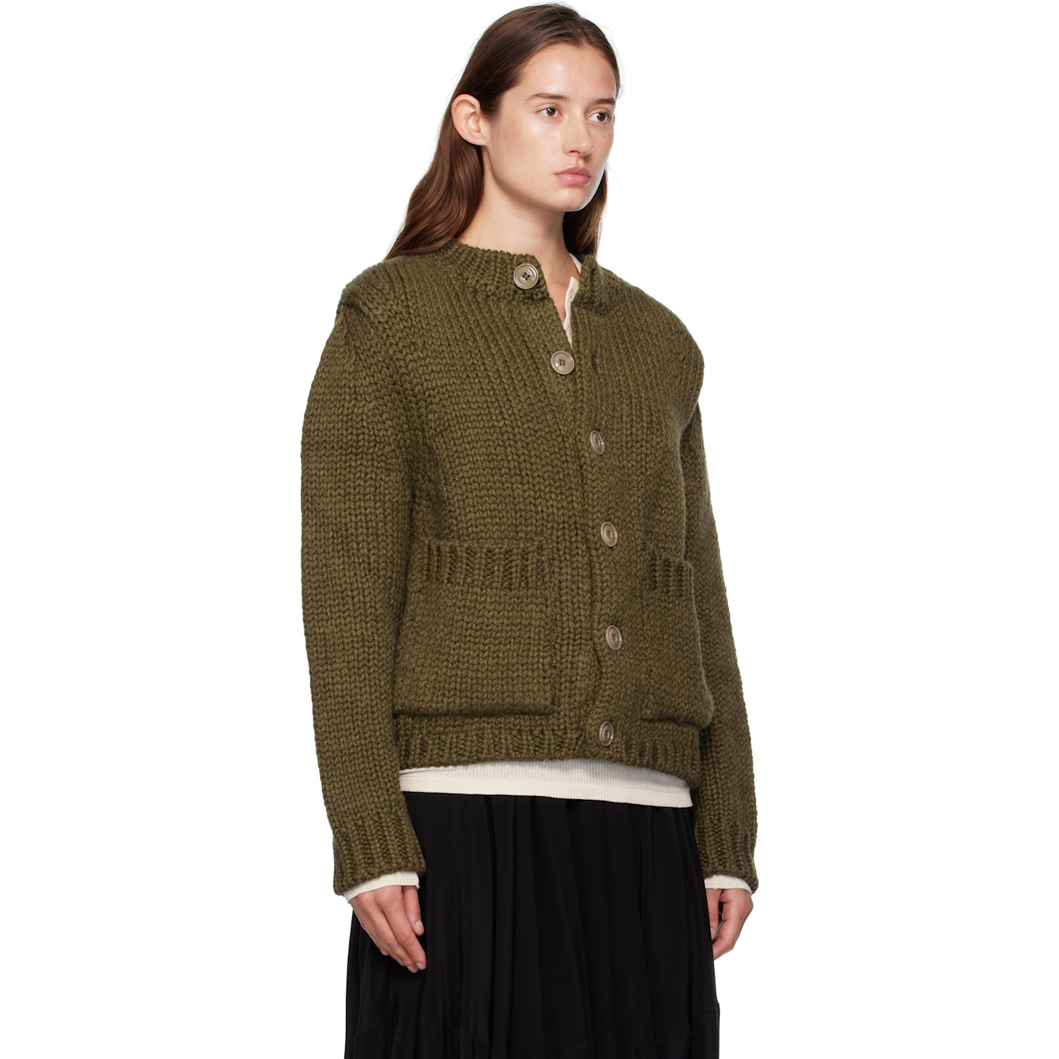  Our Legacy Khaki Over Cardigan 