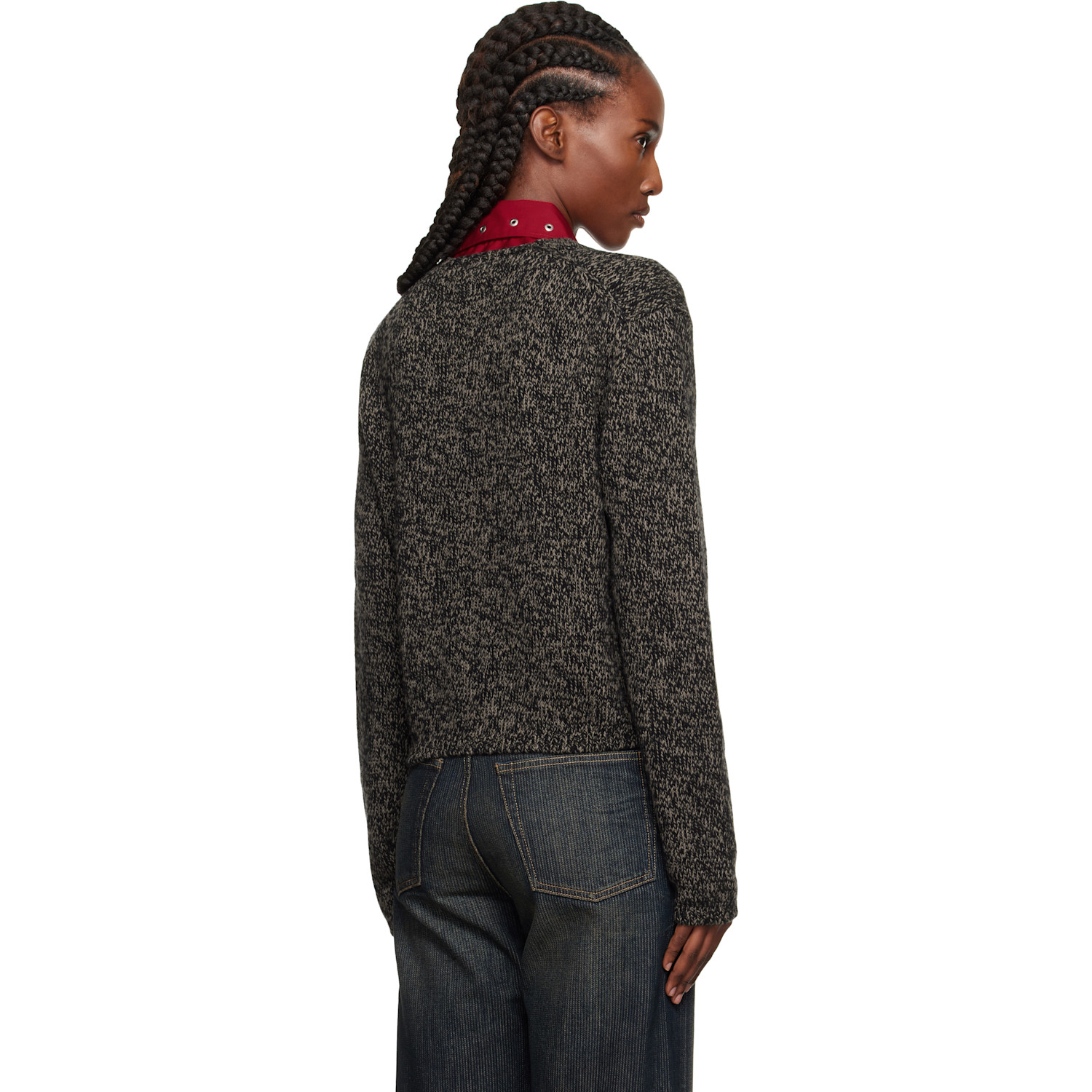  Our Legacy Black & Beige Academy Cardigan 