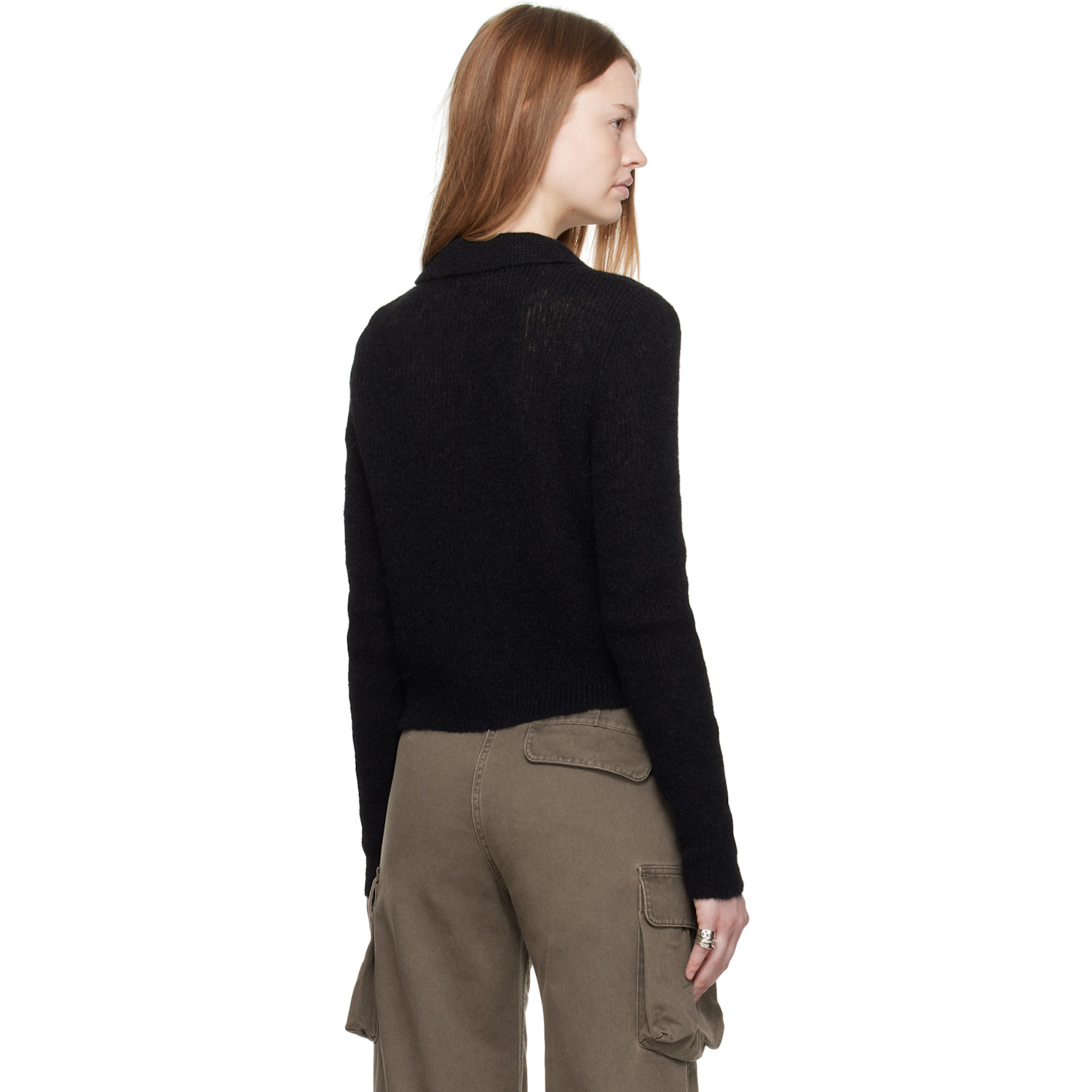  Our Legacy Black Mazzy Polo Cardigan 