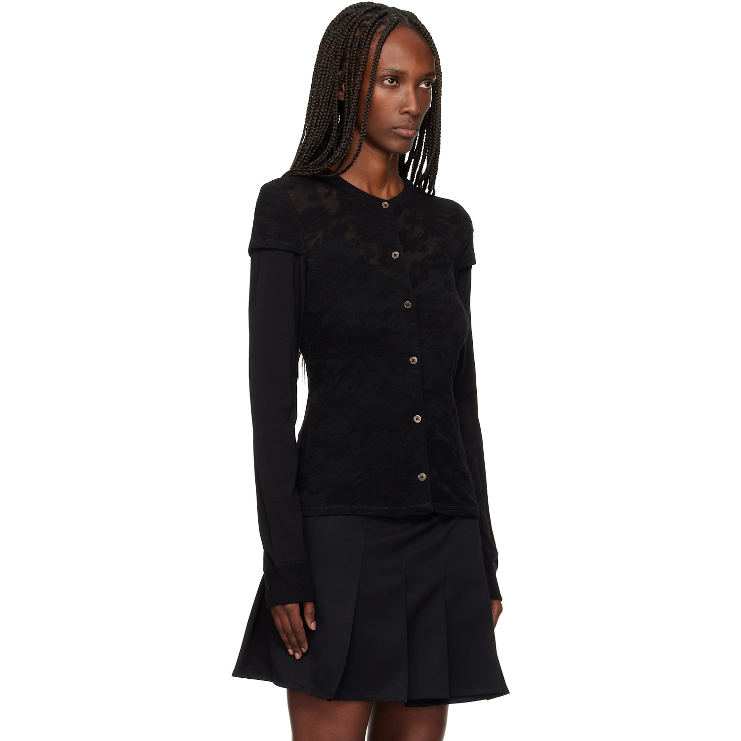  Our Legacy Black Heat Longsleeve Cardigan 