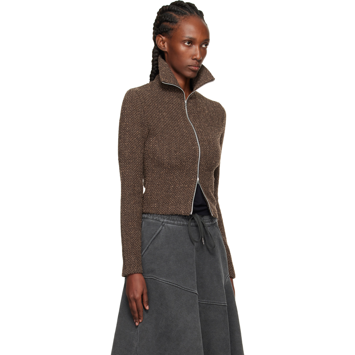  Our Legacy Brown Slim Zip Long Sleeve Jacket 