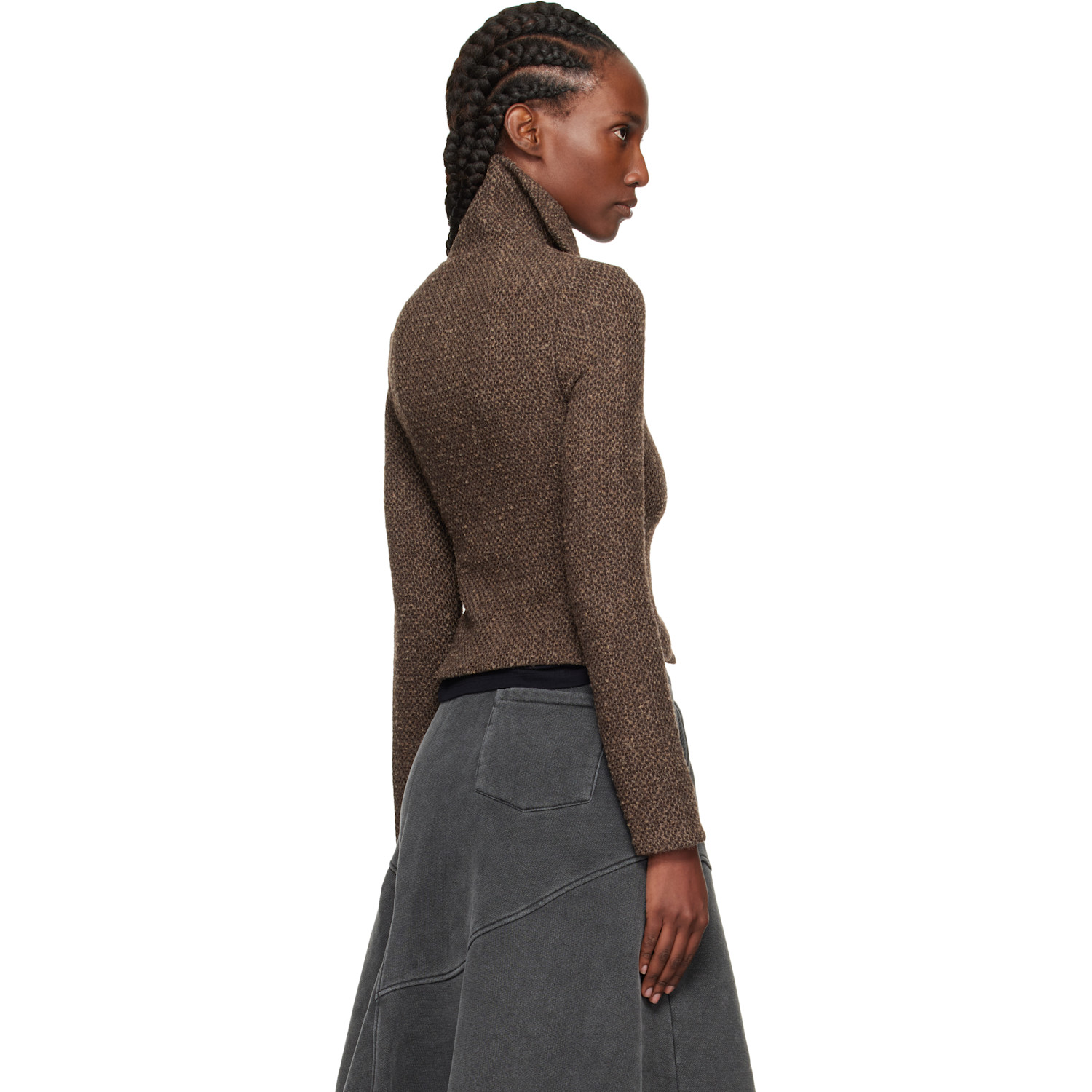  Our Legacy Brown Slim Zip Long Sleeve Jacket 