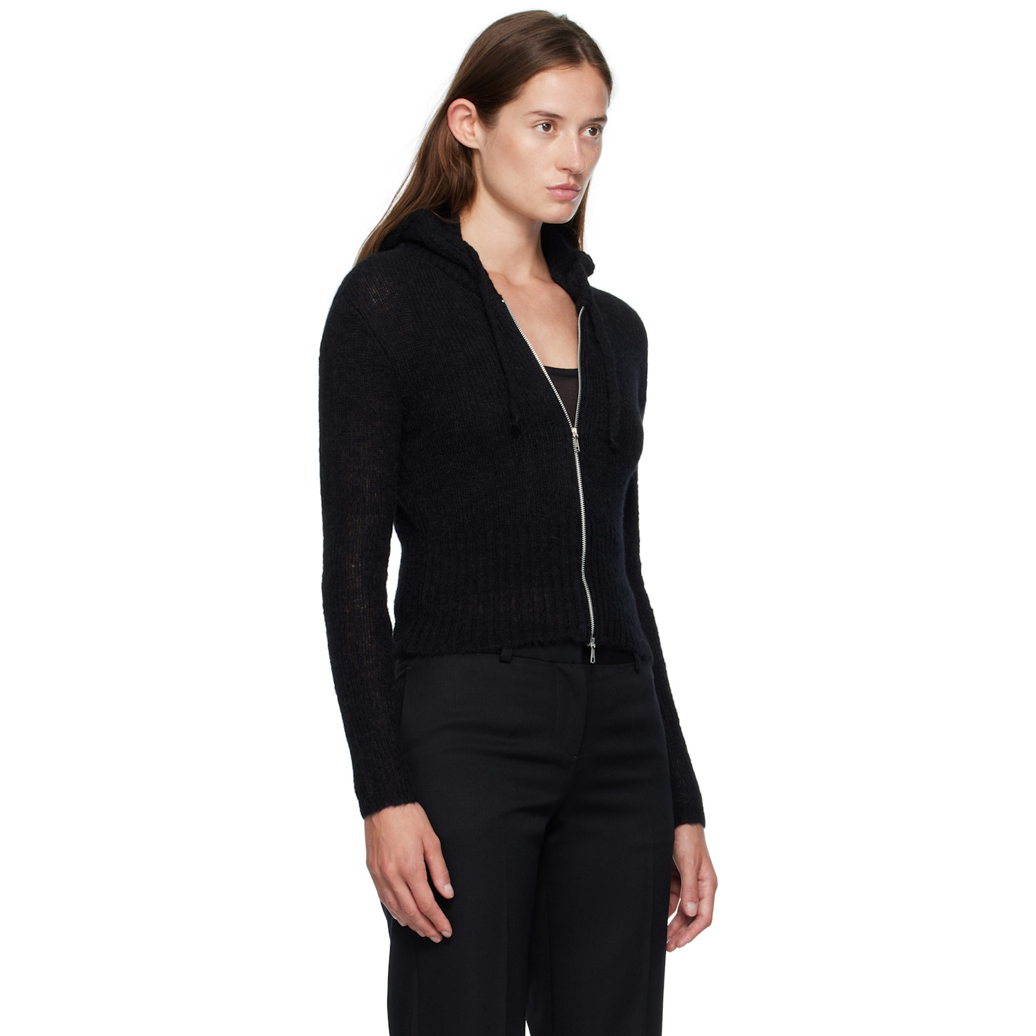  Our Legacy Black Compact Hood Cardigan 