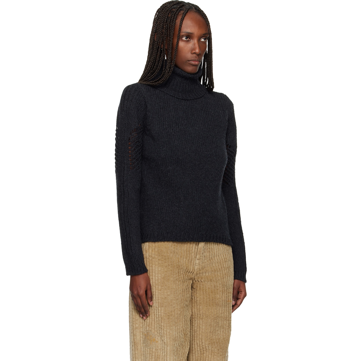  Our Legacy Gray Cage Rollneck Turtleneck 