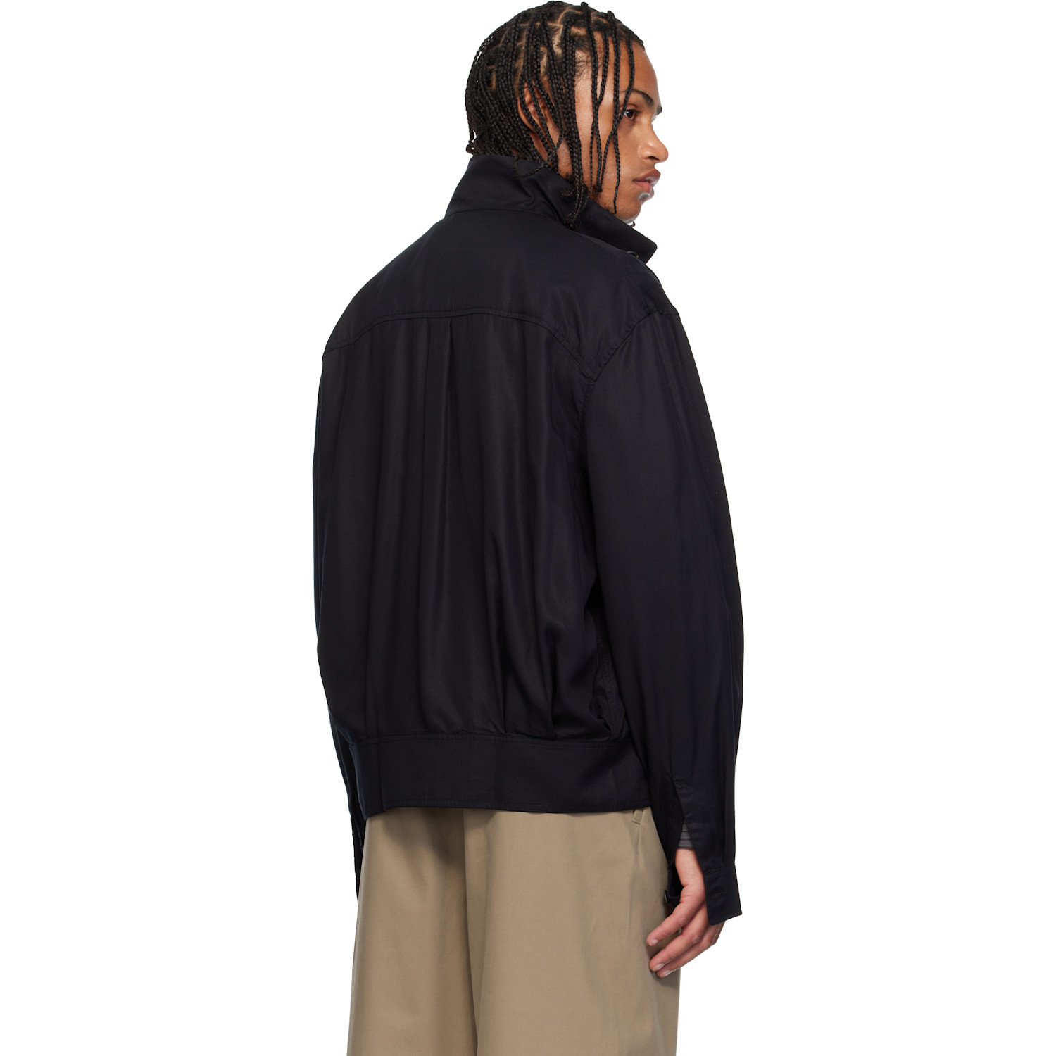  Our Legacy Black Mock Bomber Jacket 