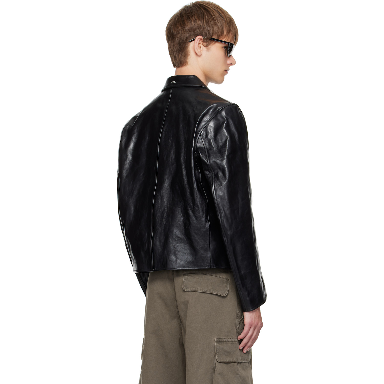  Our Legacy Black Mini Leather Jacket 