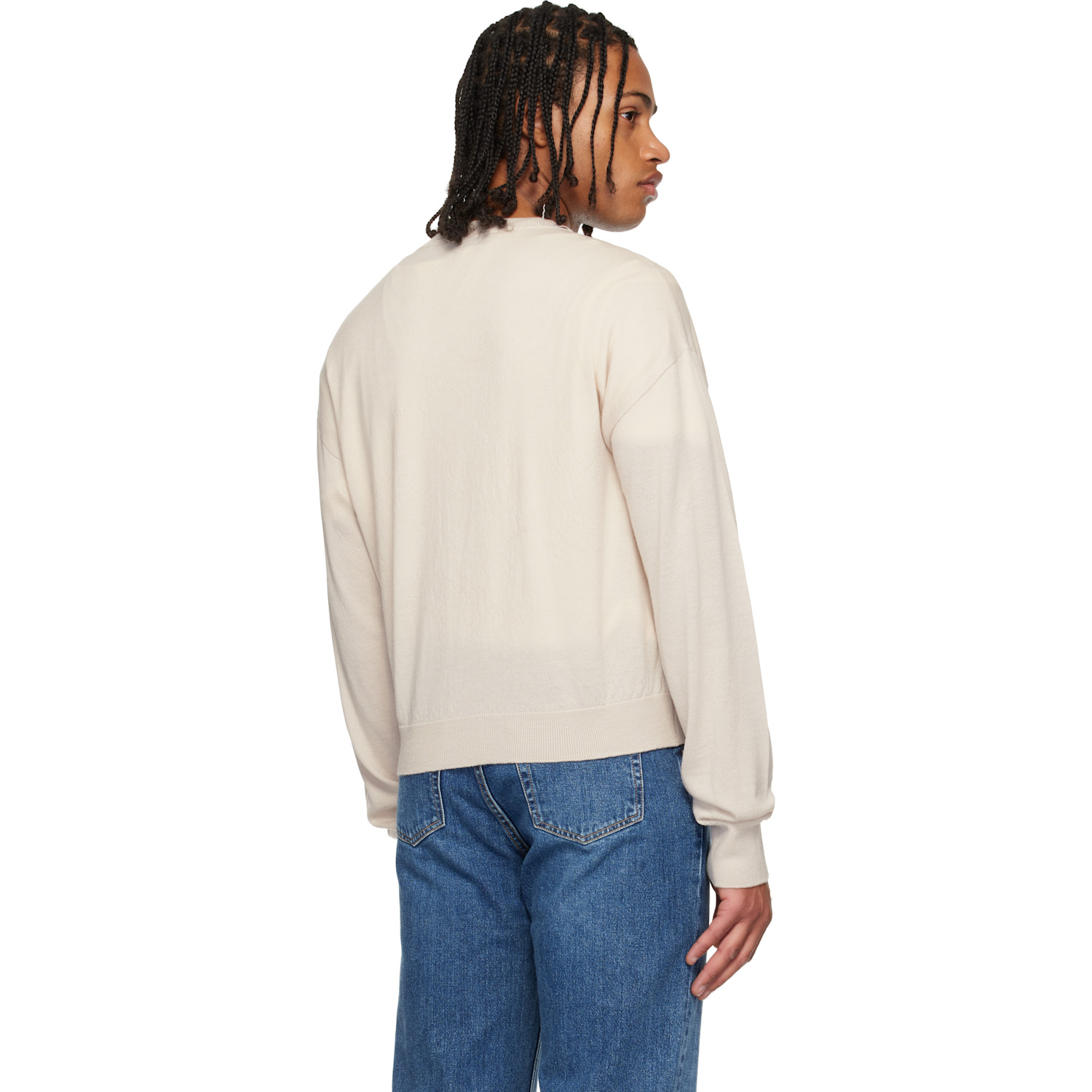  Our Legacy Beige Sonar Round Neck Sweater 