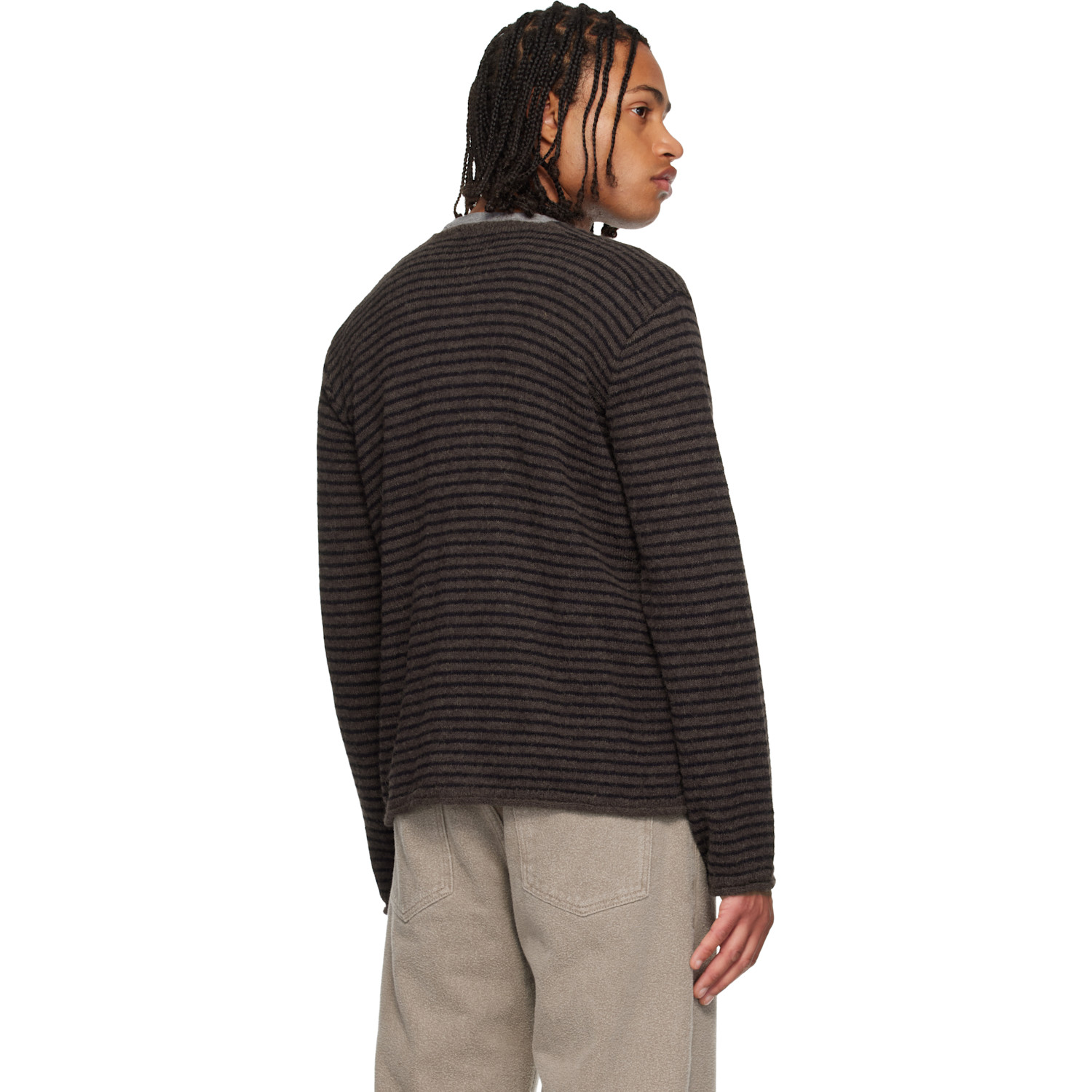  Our Legacy Brown Rigid Popover Sweater 