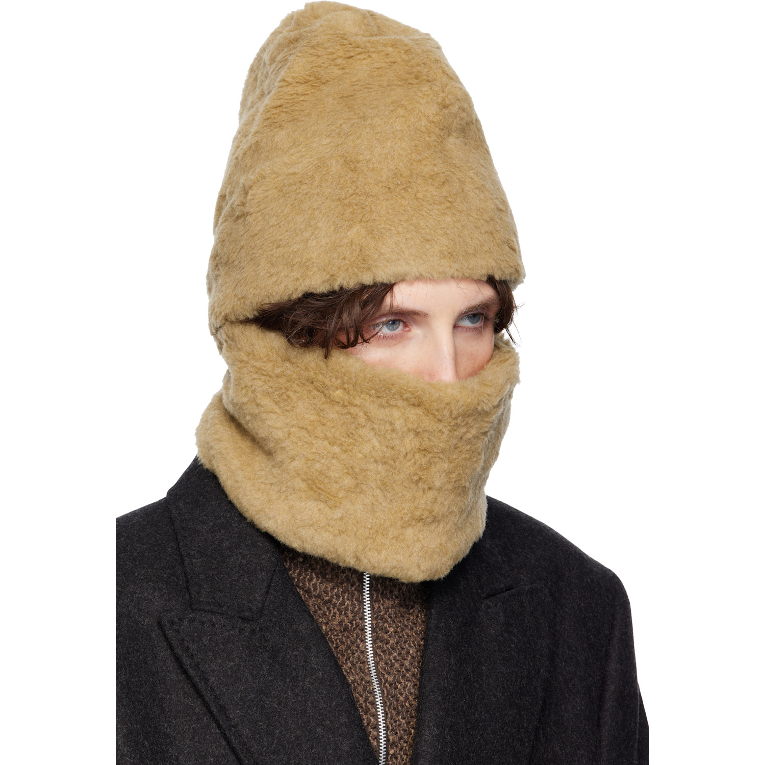  Our Legacy Beige Faux-shearling Snood 