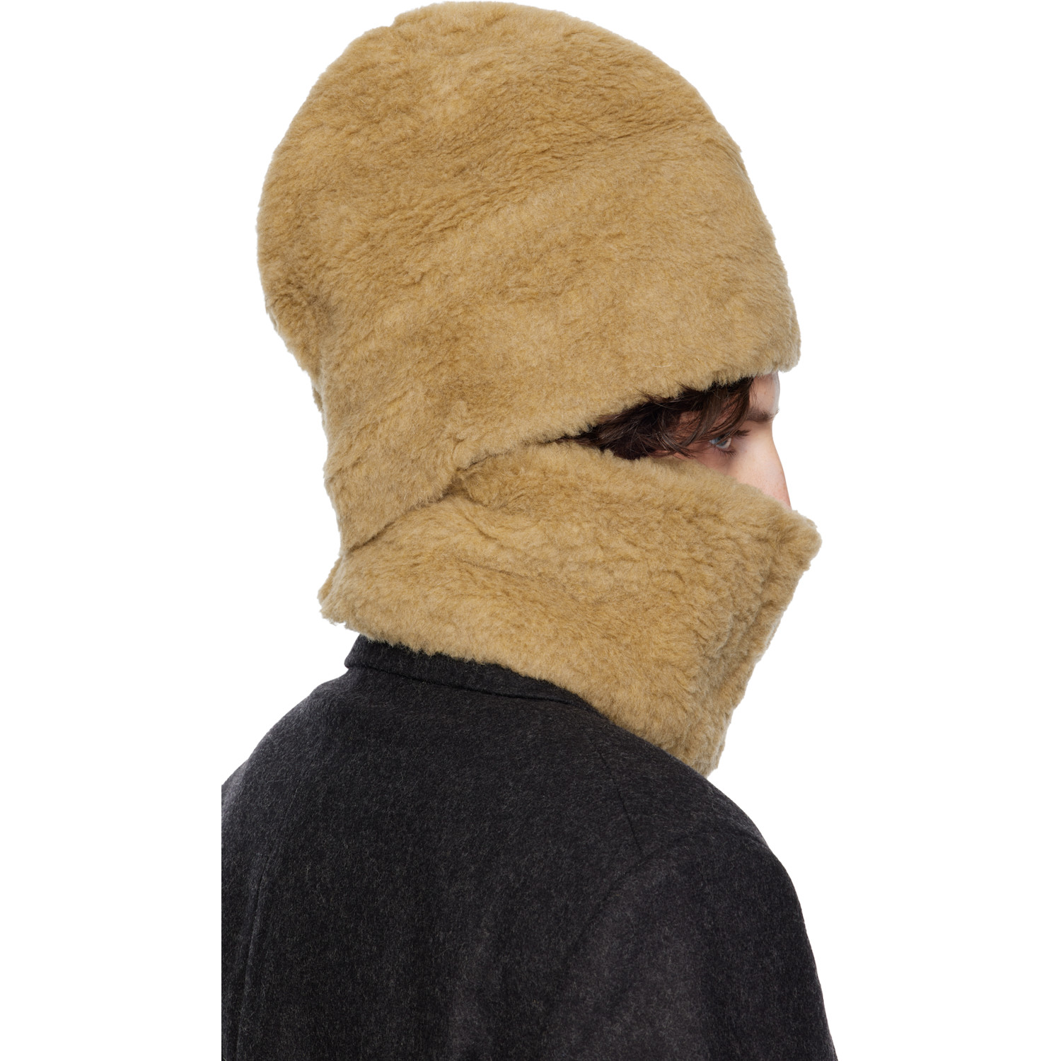  Our Legacy Beige Faux-shearling Snood 