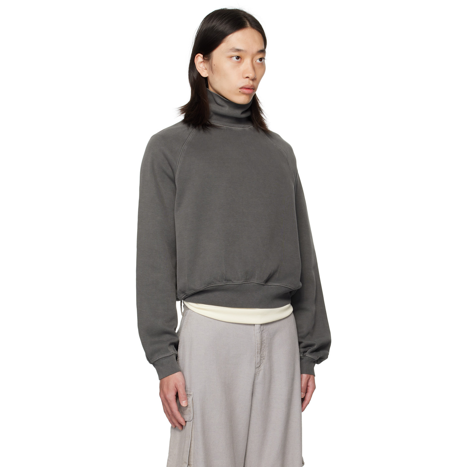  Our Legacy Gray Scholar Rollneck Turtleneck 
