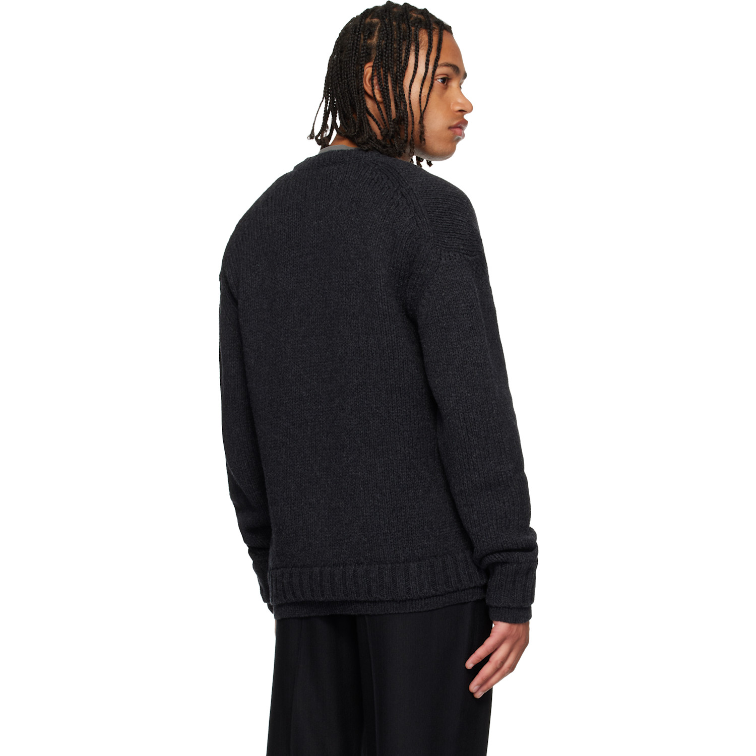  Our Legacy Gray False V-neck Sweater 