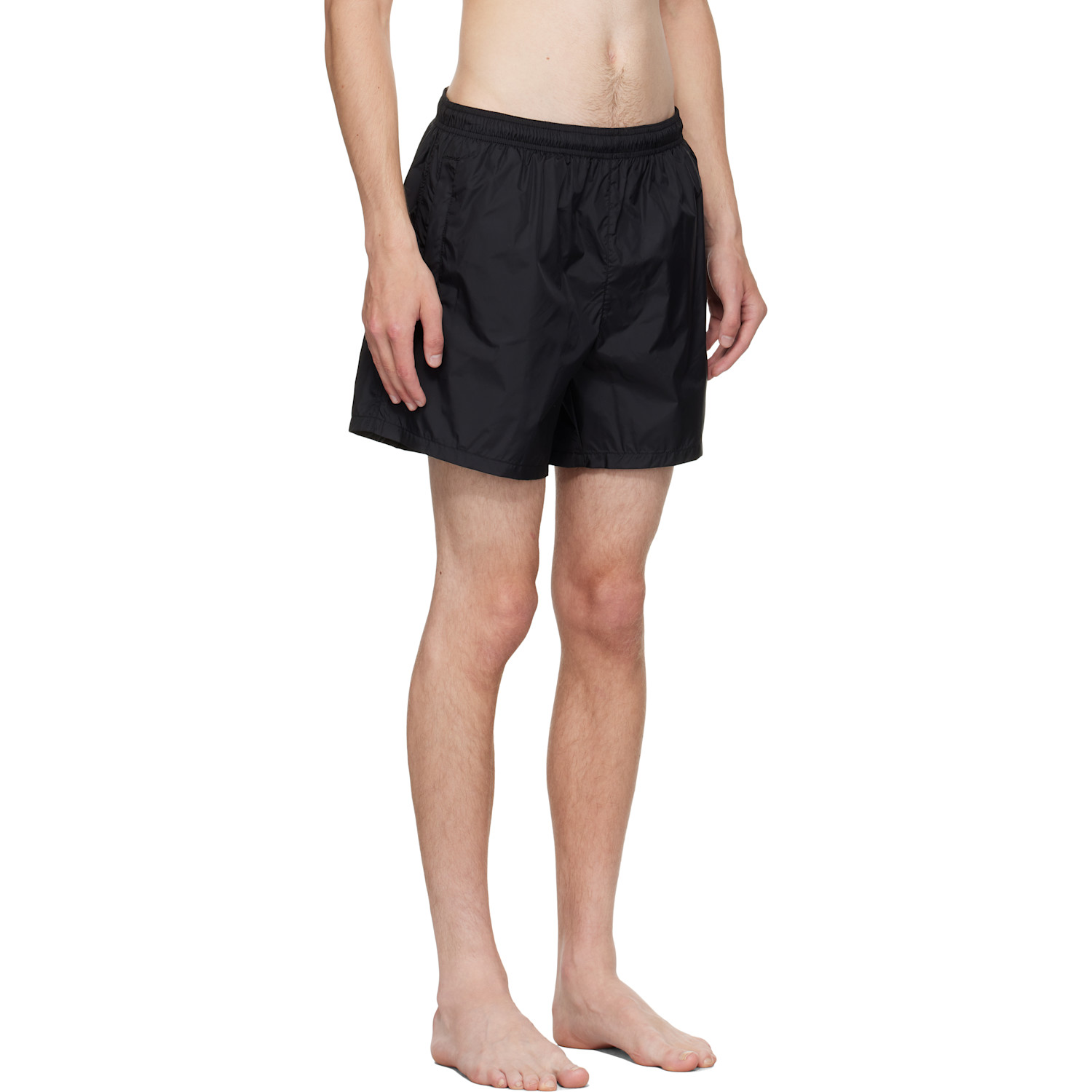  Our Legacy Black Drape Tech Swim Shorts 