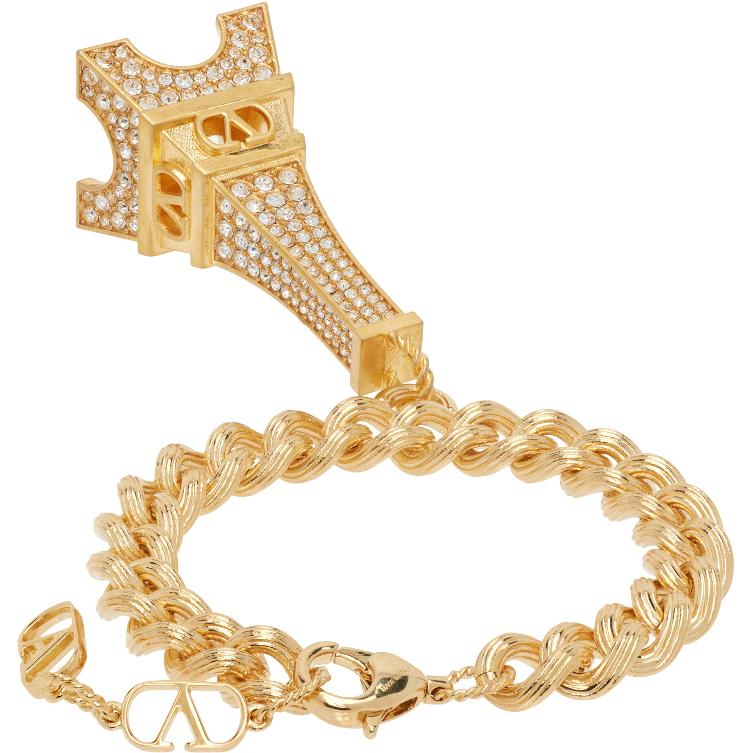  Valentino Garavani Eiffel Tower Charm Bracelet 