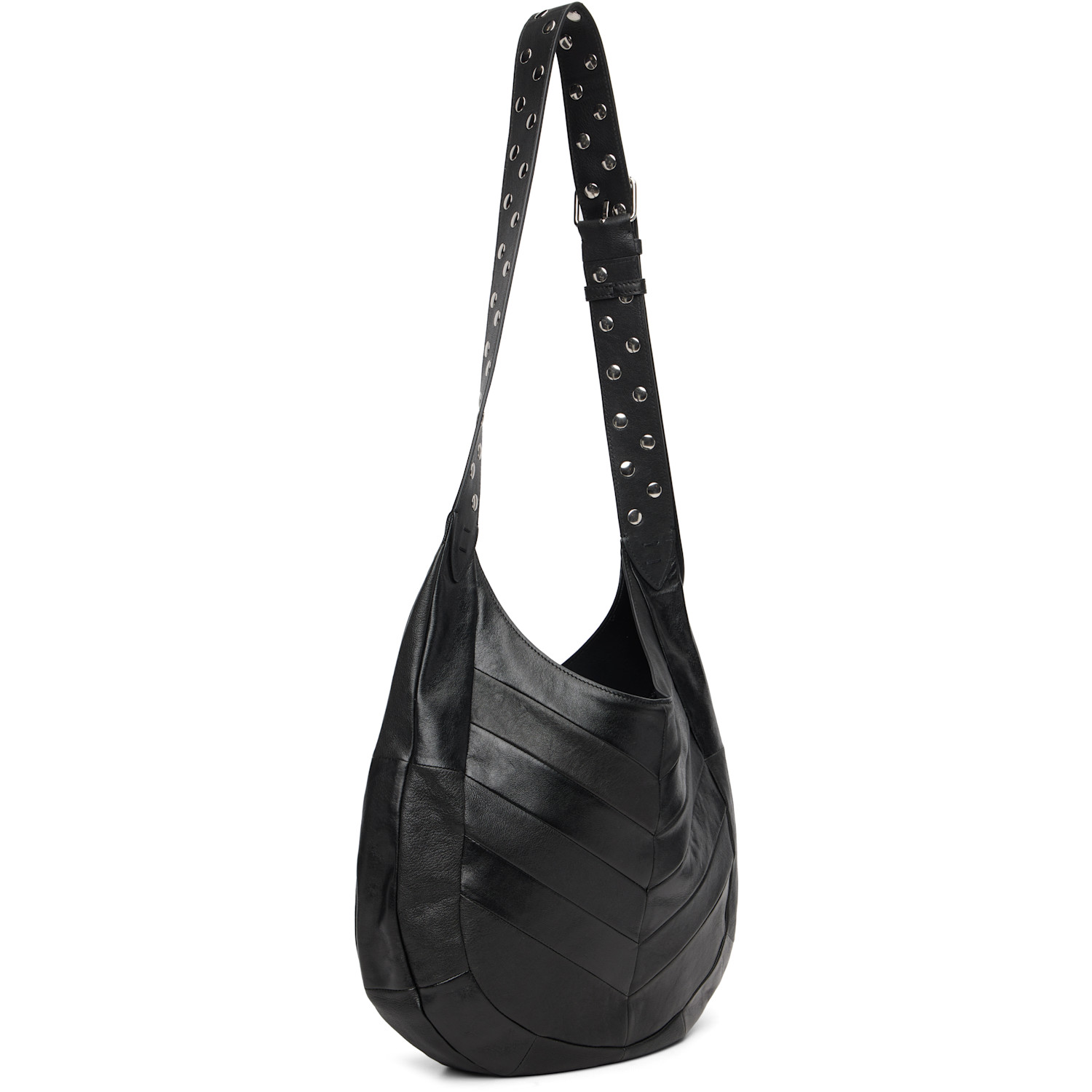  Valentino Garavani Black Boho Nappa Leather Tote 