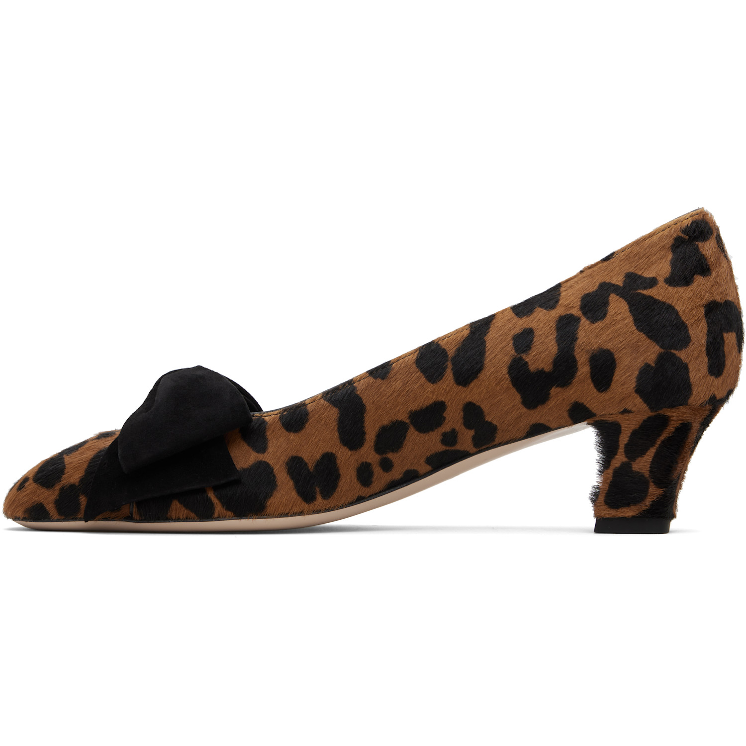  Valentino Garavani Brown & Black Bowow Pump Heels 
