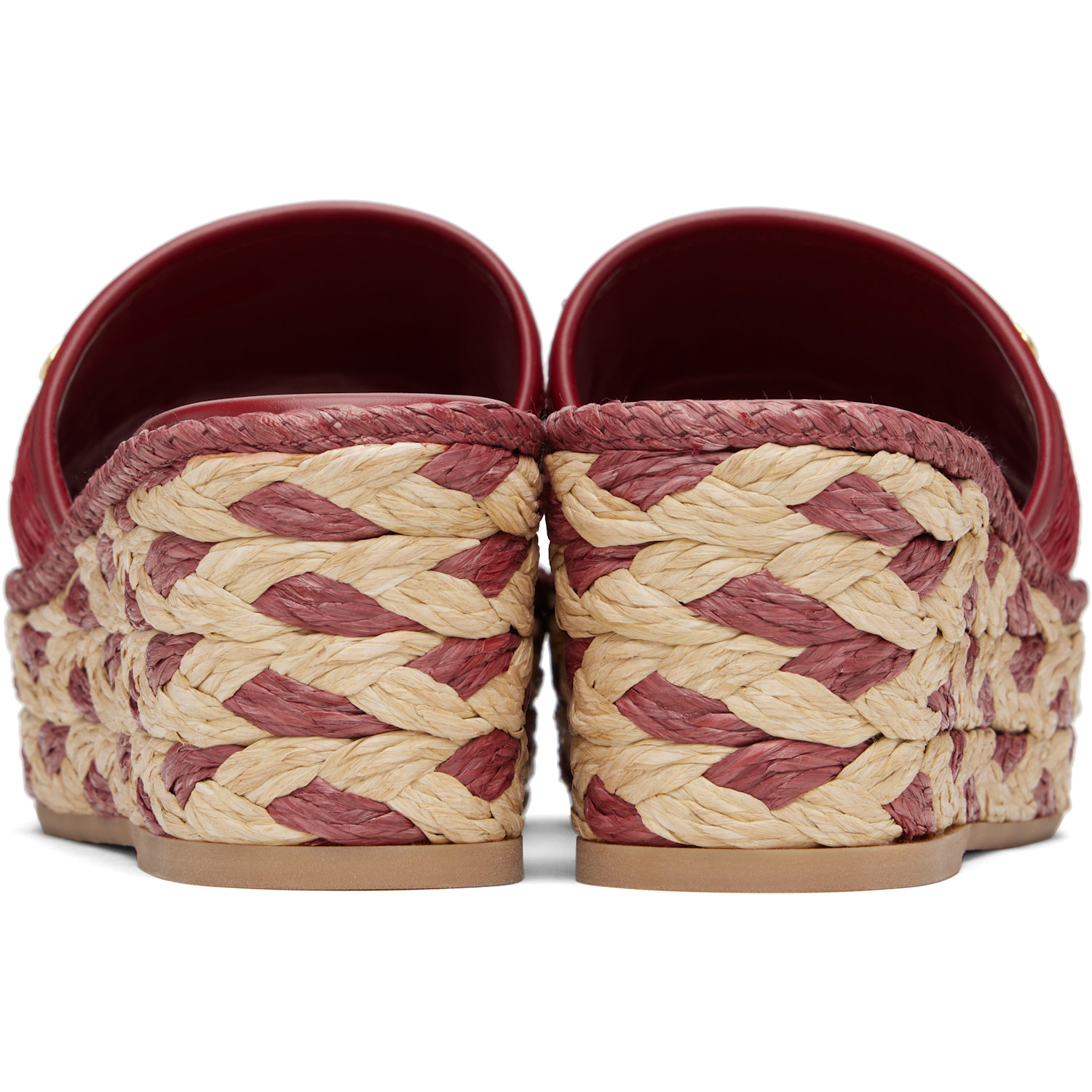  Valentino Garavani Red Slide Espadrillas Sandals 
