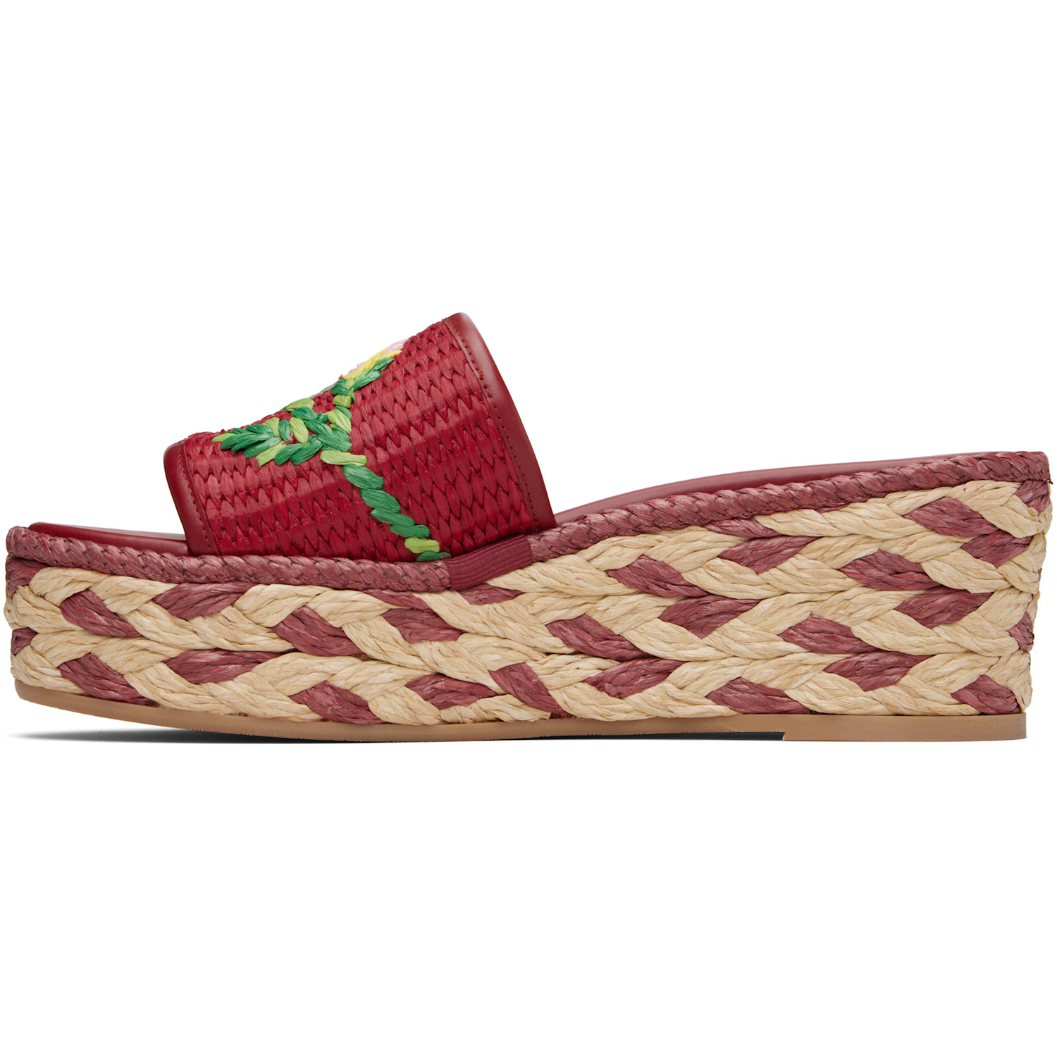  Valentino Garavani Red Slide Espadrillas Sandals 