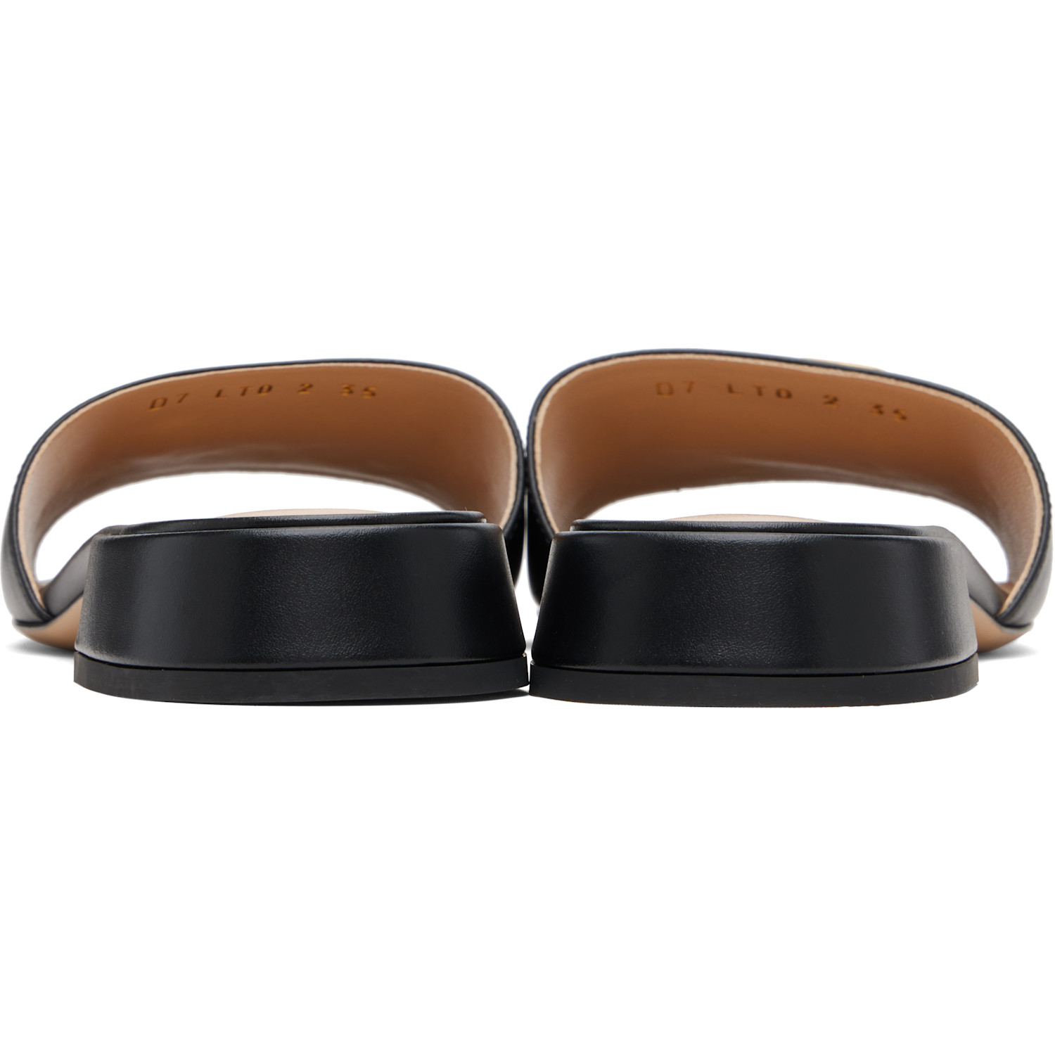  Valentino Garavani Black Vlogo Signature Slide Sandals 