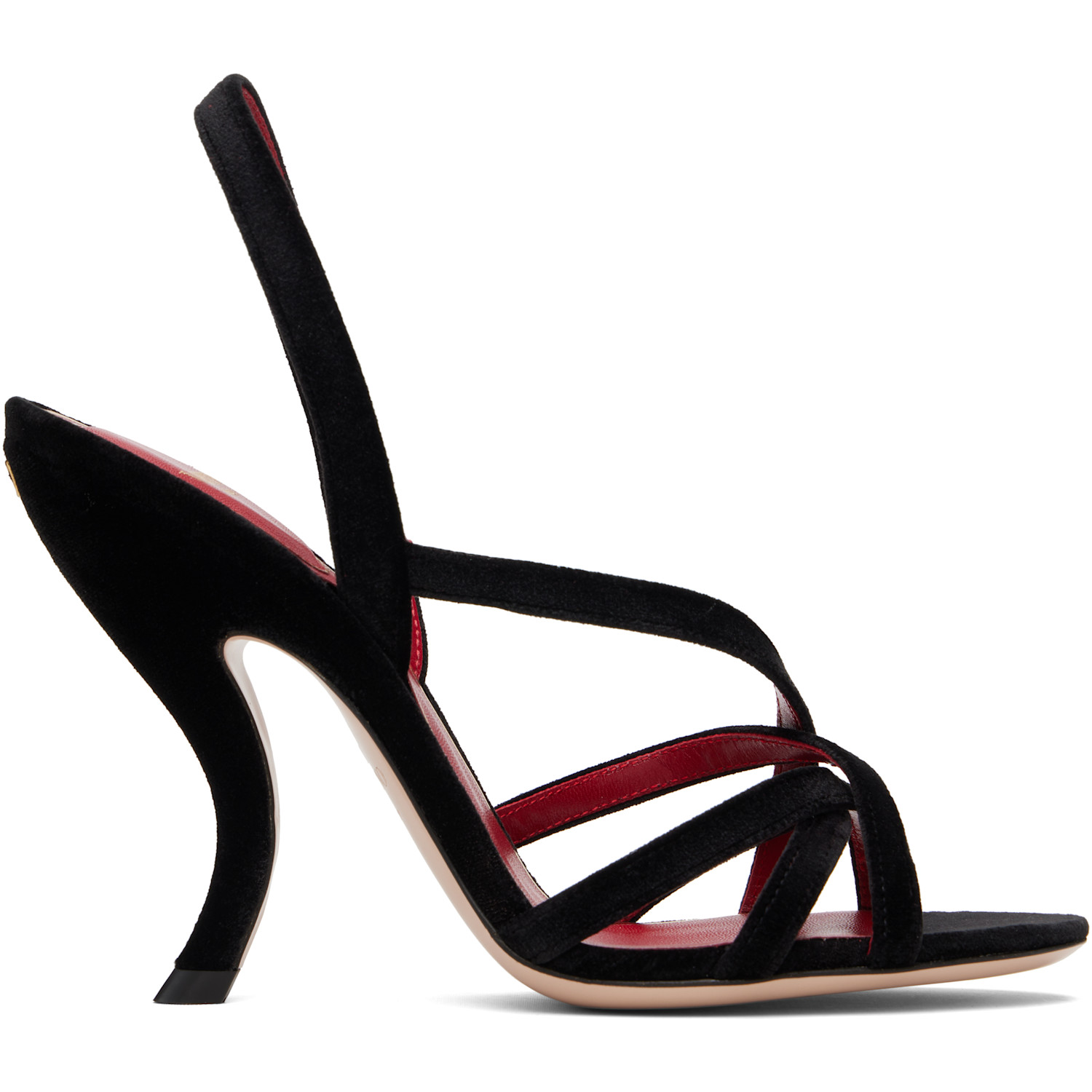 Valentino Garavani Black Fetishique Heeled Sandals