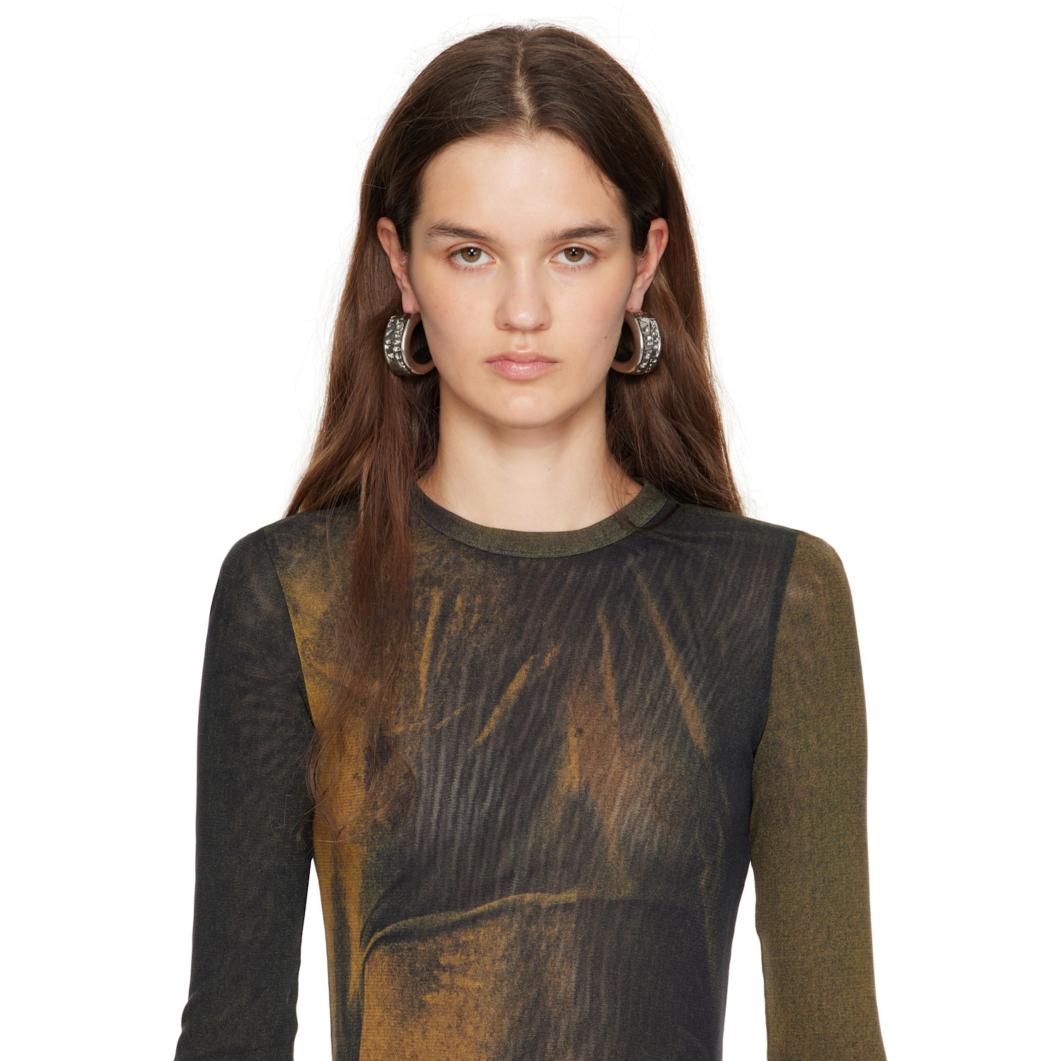  Jean Paul Gaultier 'the Logo' Earrings 