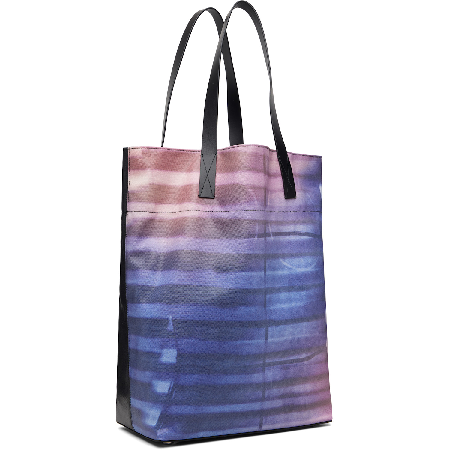  Jean Paul Gaultier Blue Coated Canvas Printed Air Tote 