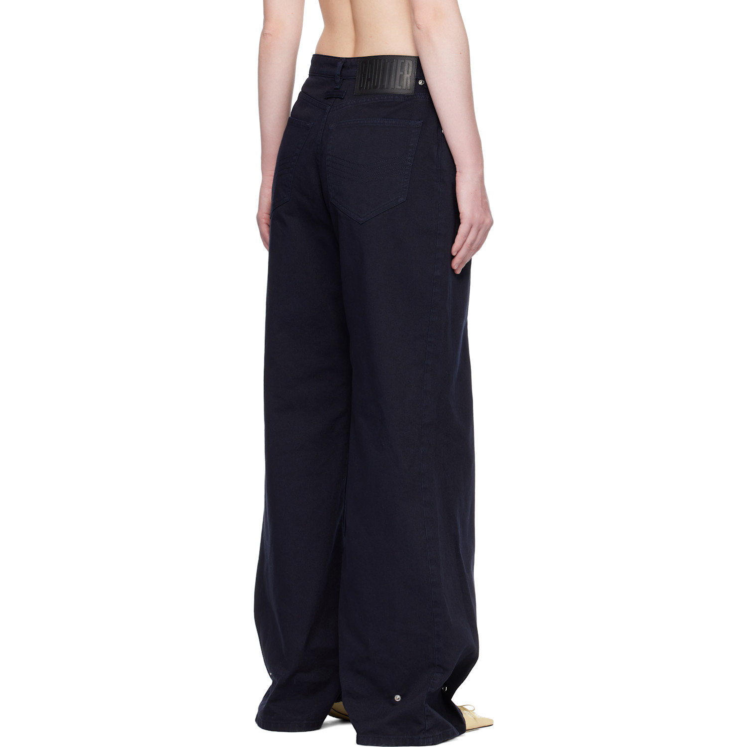  Jean Paul Gaultier Navy 'the Snap-button' Jeans 