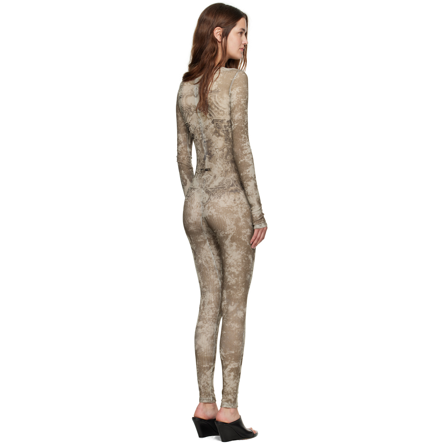  Jean Paul Gaultier Beige 'the Médaillon' Jumpsuit 