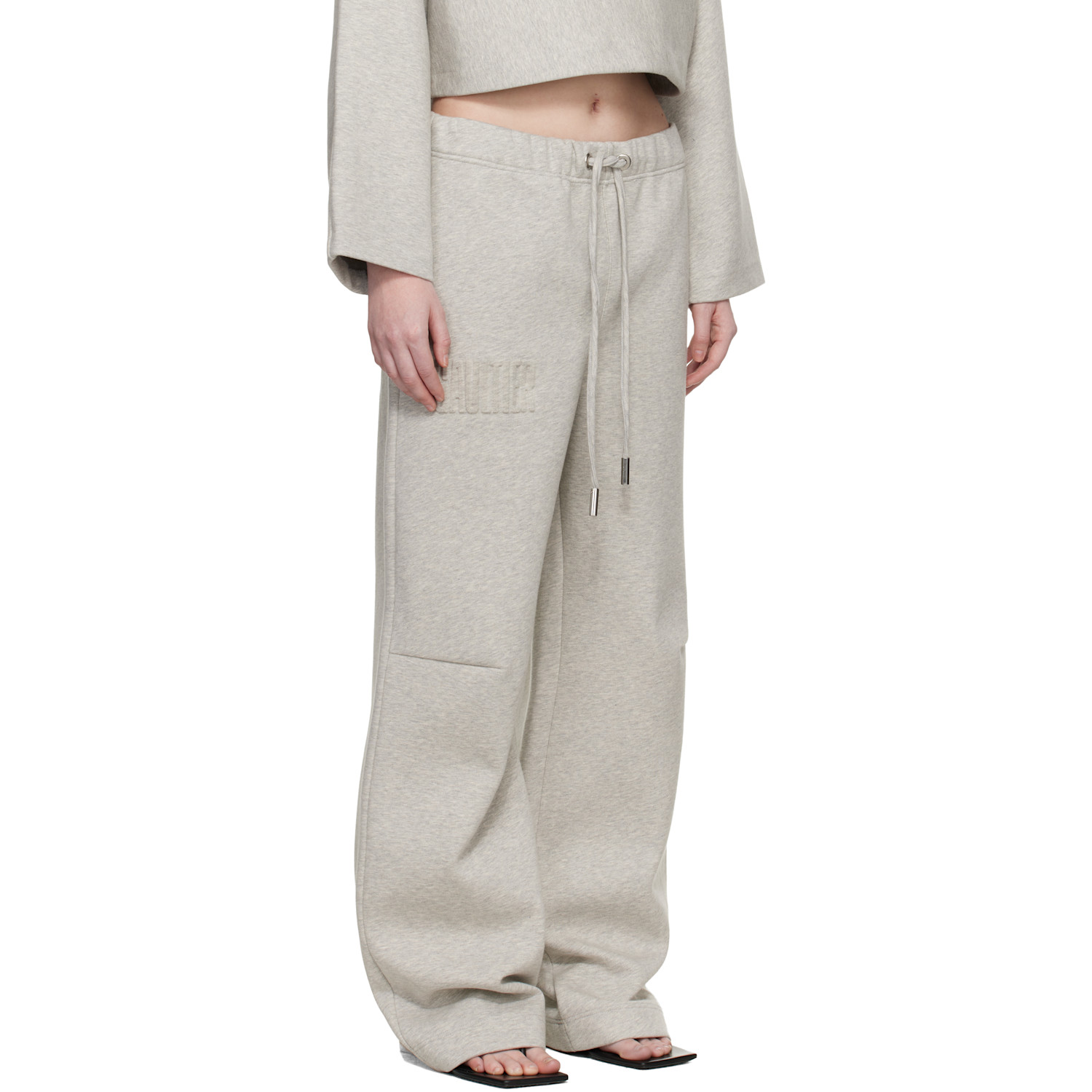  Jean Paul Gaultier Gray 'the Embossed Gaultier' Lounge Pants 